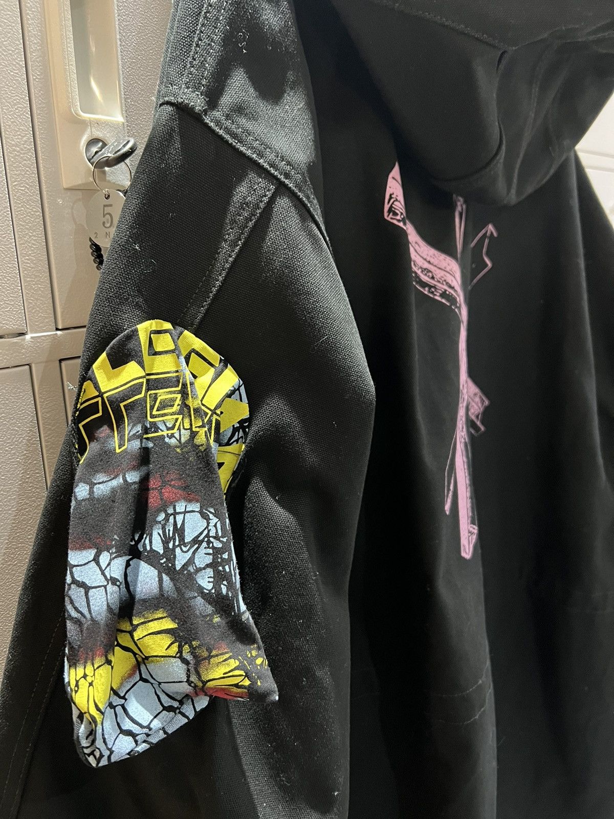 Raf simons oversized printed parka