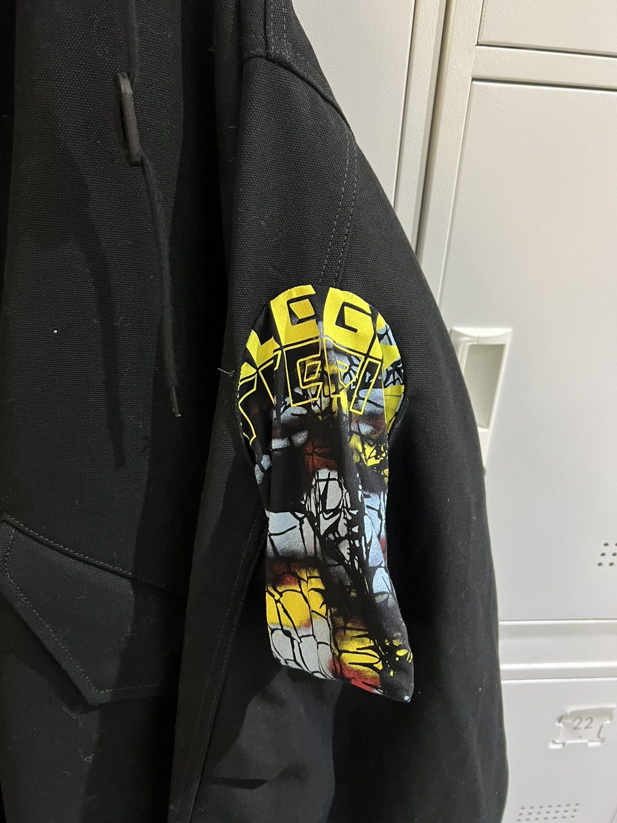 Raf simons oversized printed parka