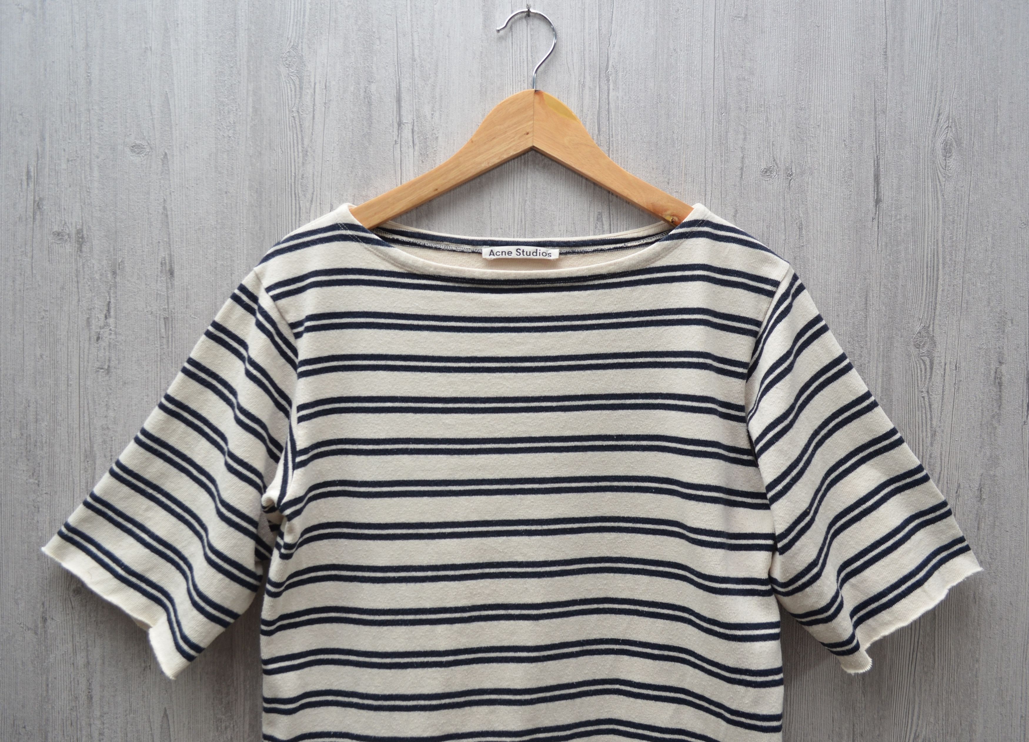 Acne Studios Acne Studios Davana Stripes Short Sleeve T Shirt Size XS Size XS / US 0-2 / IT 36-38 - 2 Thumbnail