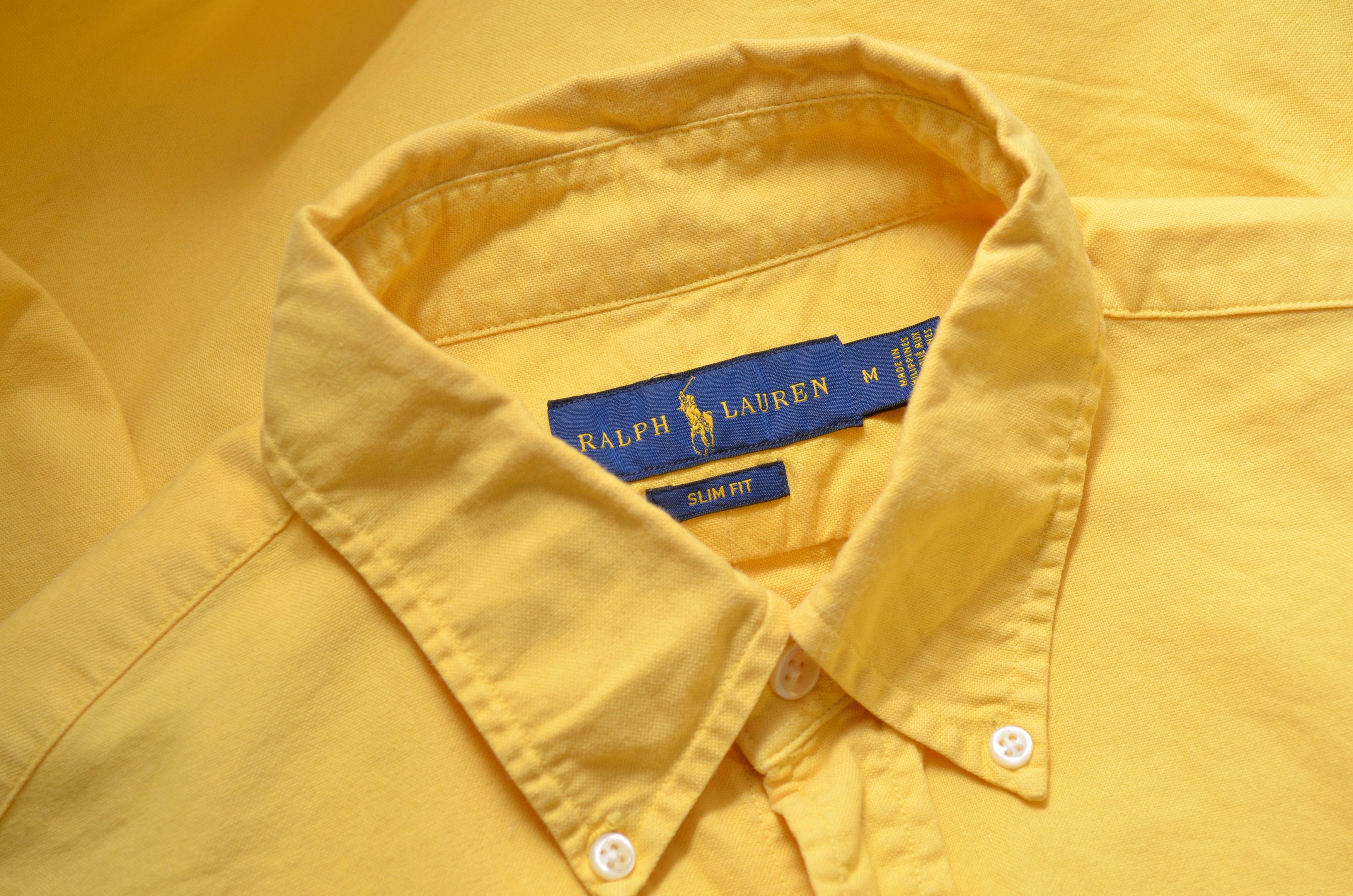 Polo Ralph Lauren Polo Ralph Lauren Slim Fit Yellow Shirt Size M Size US M / EU 48-50 / 2 - 7 Thumbnail