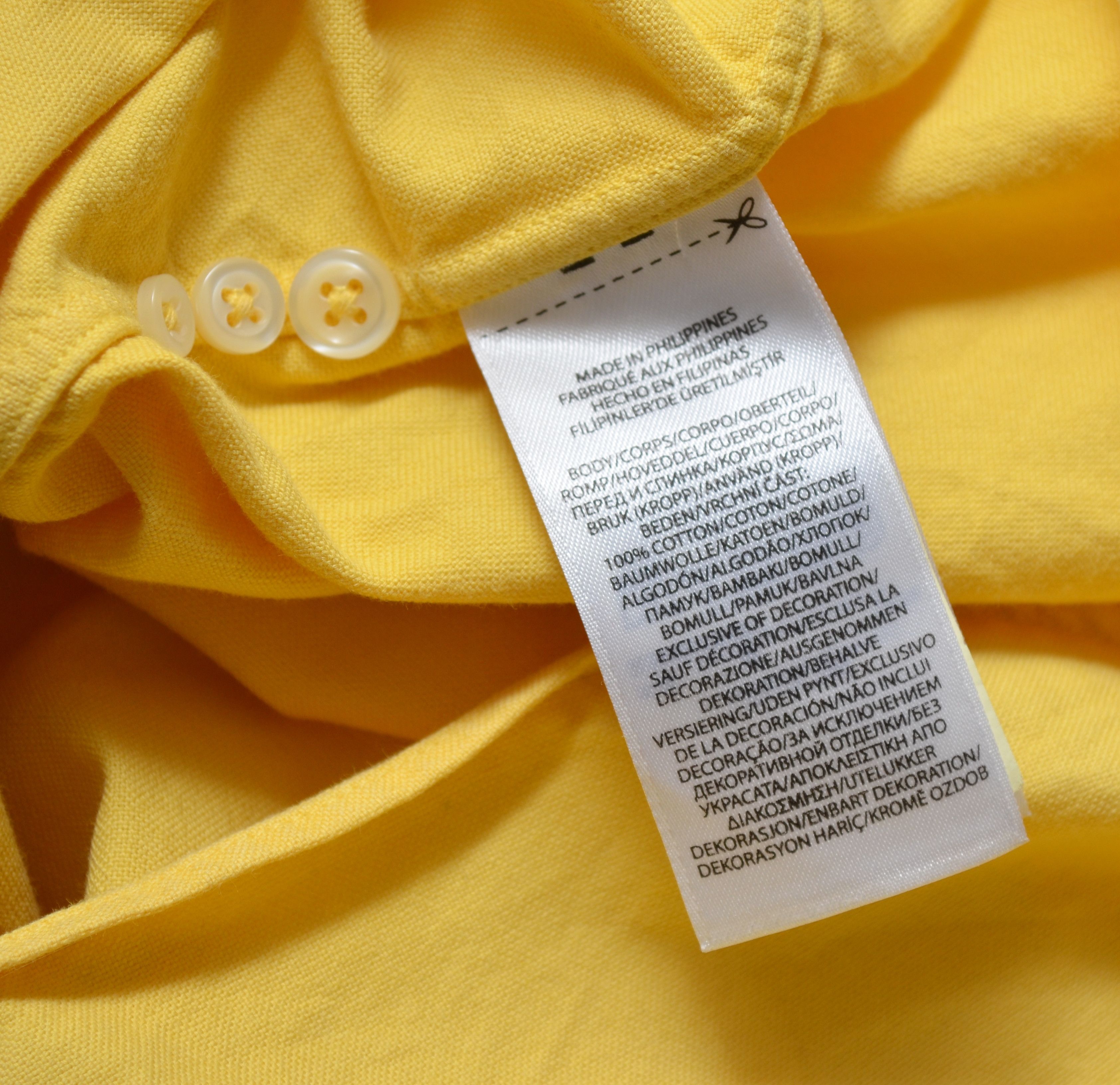 Polo Ralph Lauren Polo Ralph Lauren Slim Fit Yellow Shirt Size M Size US M / EU 48-50 / 2 - 6 Thumbnail