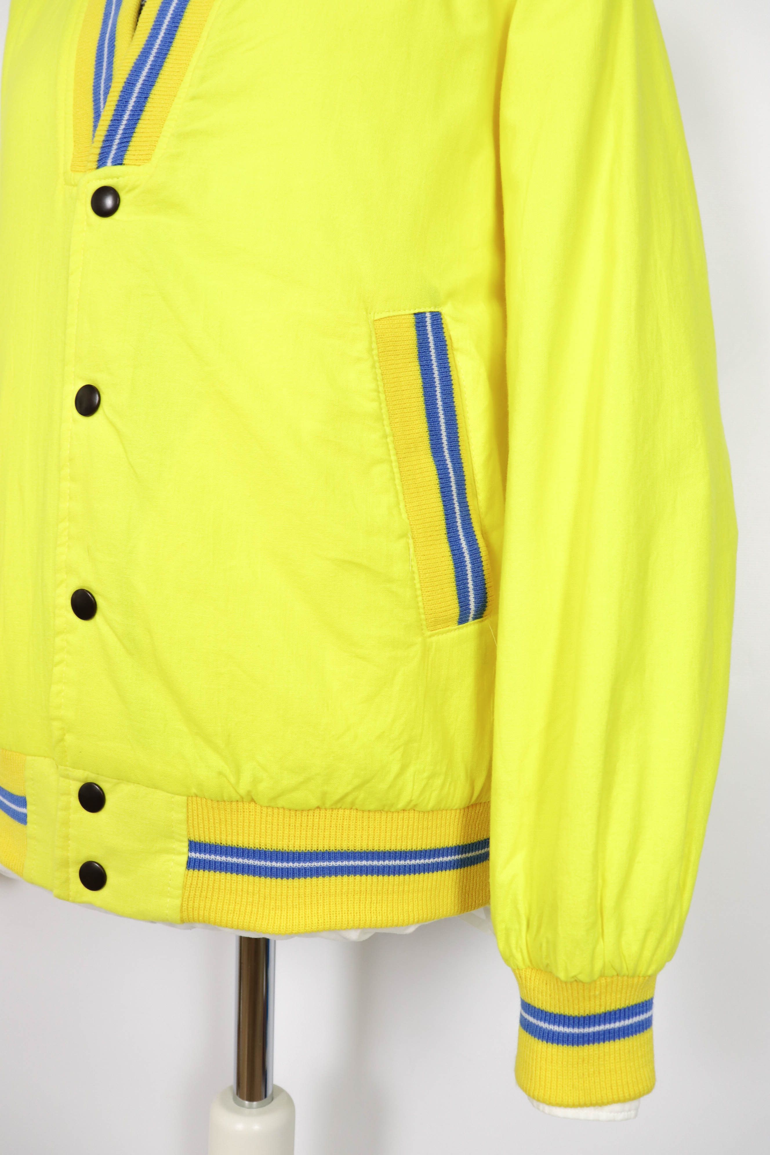 Vintage 80-90s Vintage Made in England Yellow Bomber Jacket Size US M / EU 48-50 / 2 - 7 Thumbnail