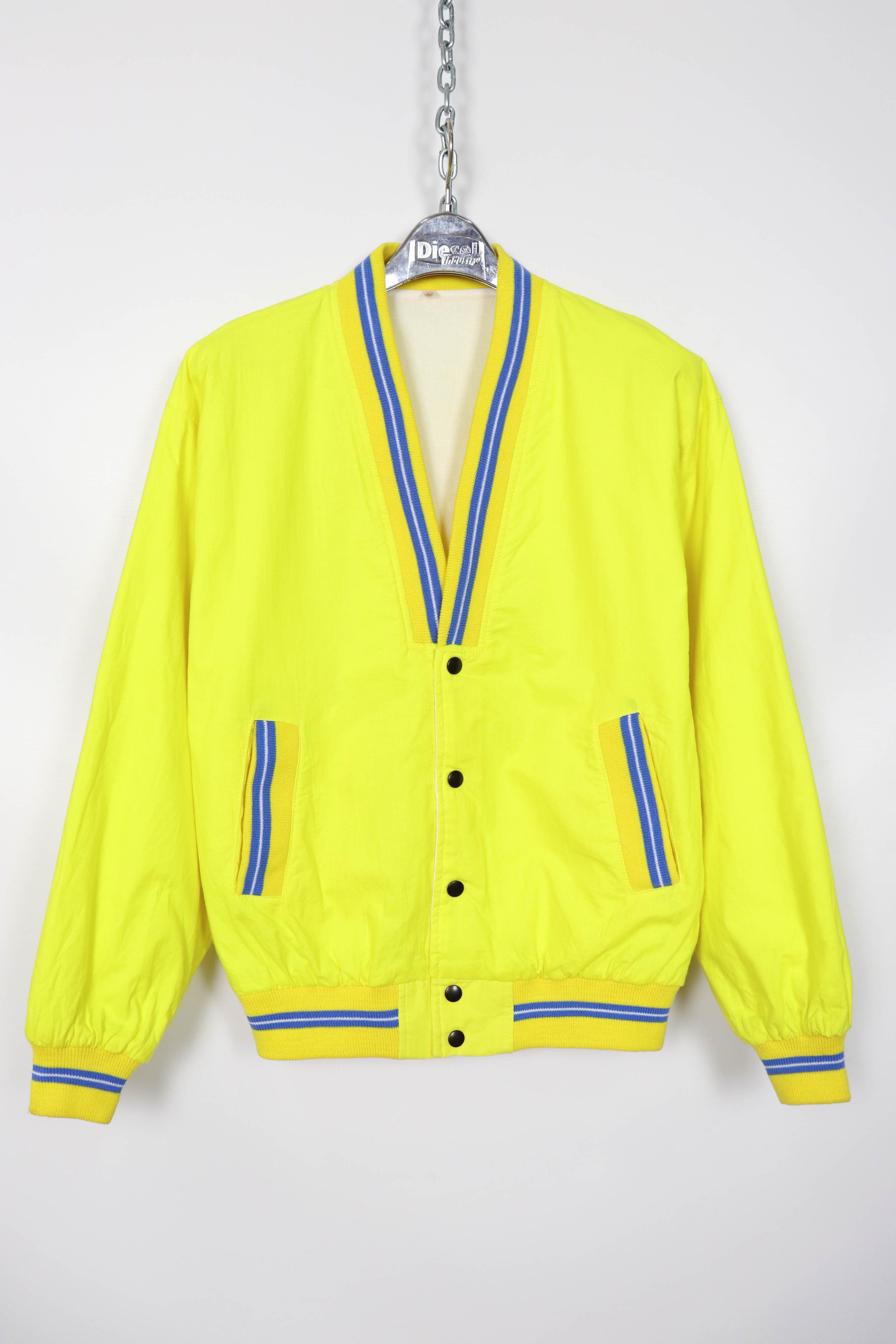 Vintage 80-90s Vintage Made in England Yellow Bomber Jacket Size US M / EU 48-50 / 2 - 3 Thumbnail