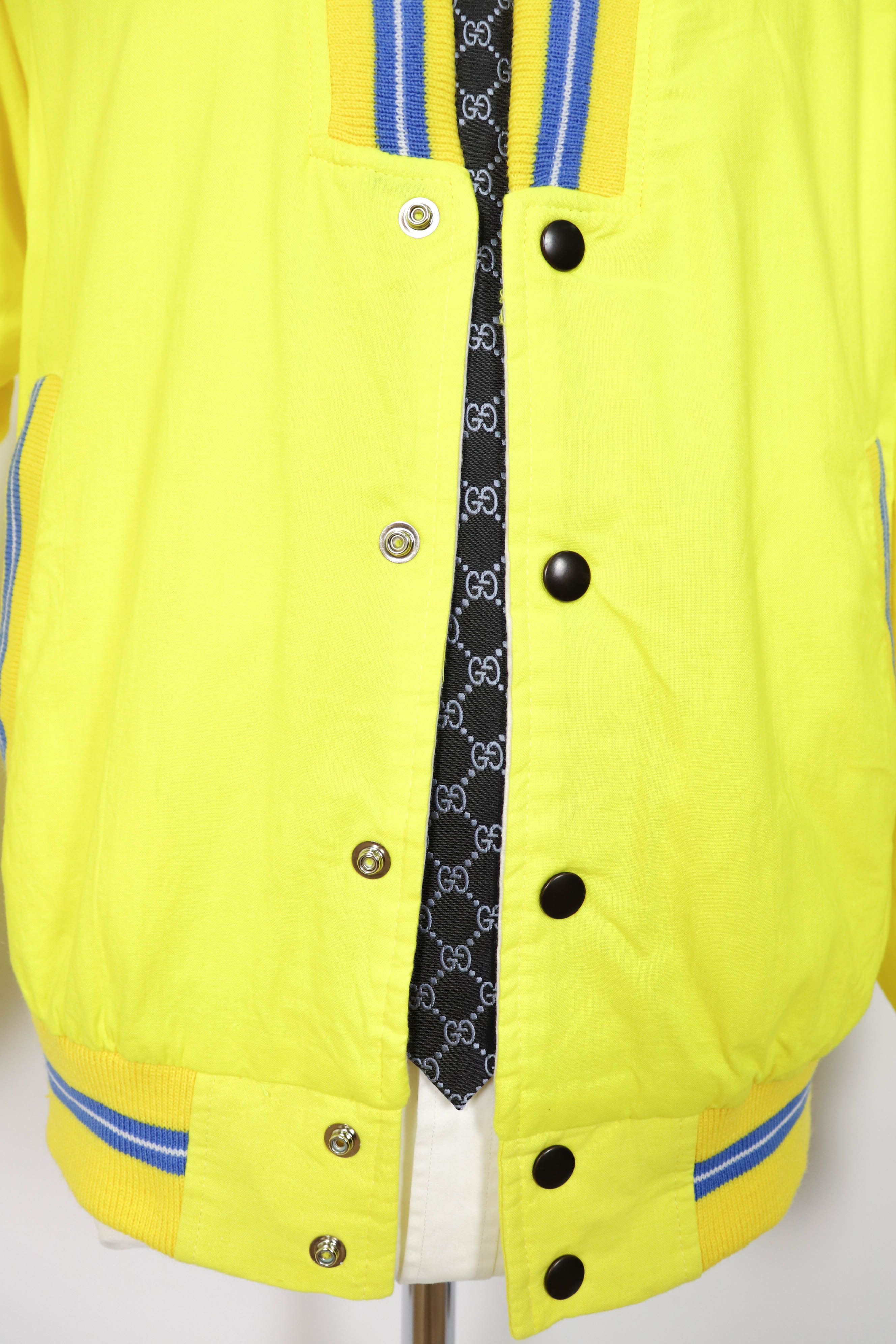 Vintage 80-90s Vintage Made in England Yellow Bomber Jacket Size US M / EU 48-50 / 2 - 10 Thumbnail