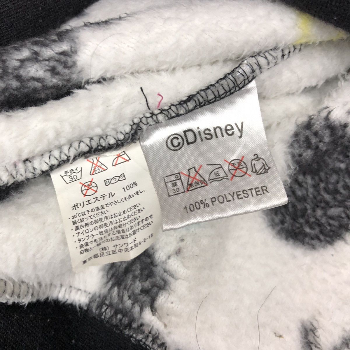 Disney Vintage 90's Disney Fullprint Fleece Zipper Hoodie Size US L / EU 52-54 / 3 - 6 Thumbnail