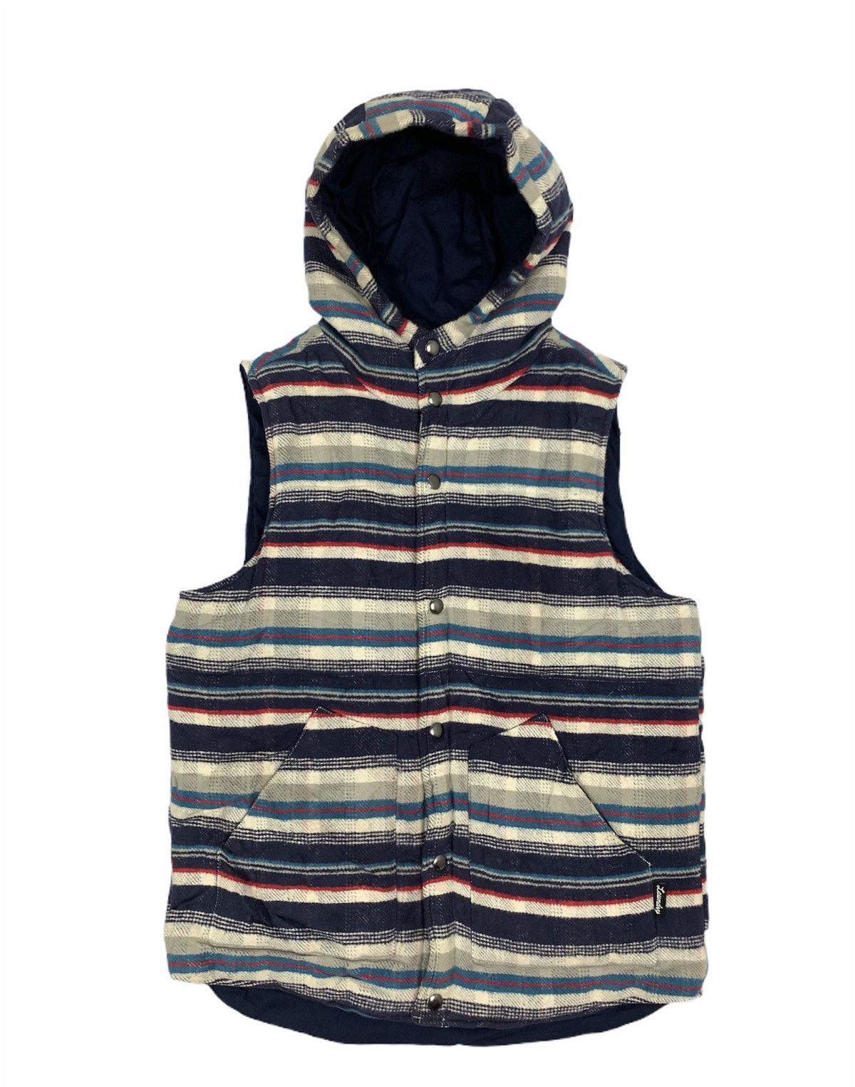 Japanese Brand LAUNDRY Fullprint Allover Fleece Bomber Hoodie Vest Jacket Size US M / EU 48-50 / 2 - 1 Thumbnail