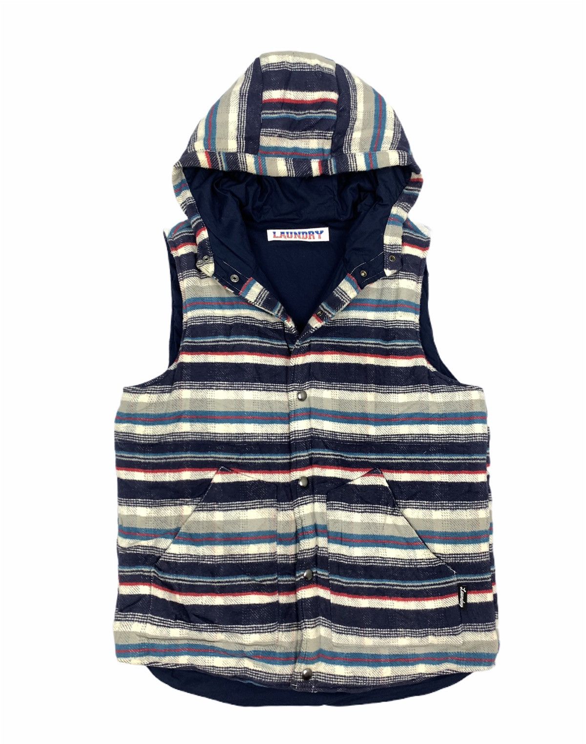 Japanese Brand LAUNDRY Fullprint Allover Fleece Bomber Hoodie Vest Jacket Size US M / EU 48-50 / 2 - 3 Thumbnail