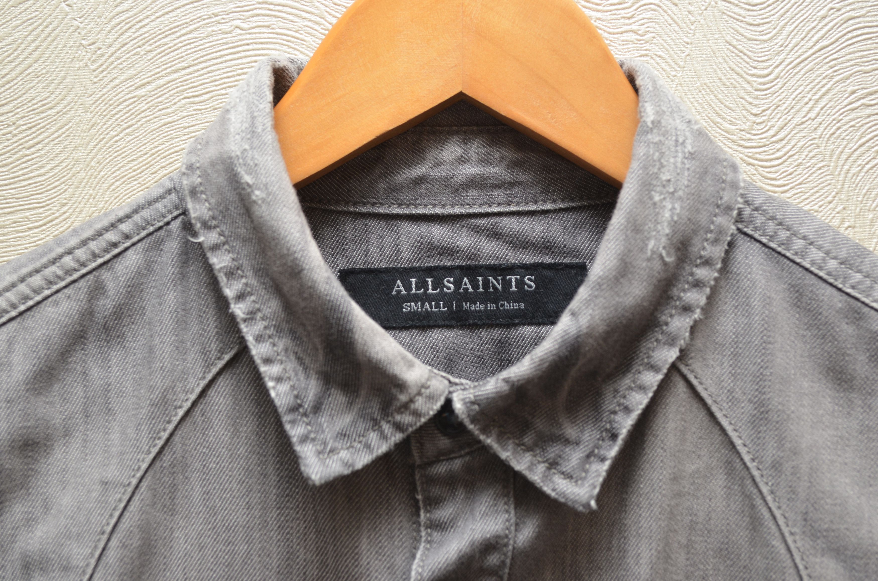 Allsaints Allsaints Ikemat LS Denim Shirt Destroyed Grey Sz Small Size US S / EU 44-46 / 1 - 6 Thumbnail