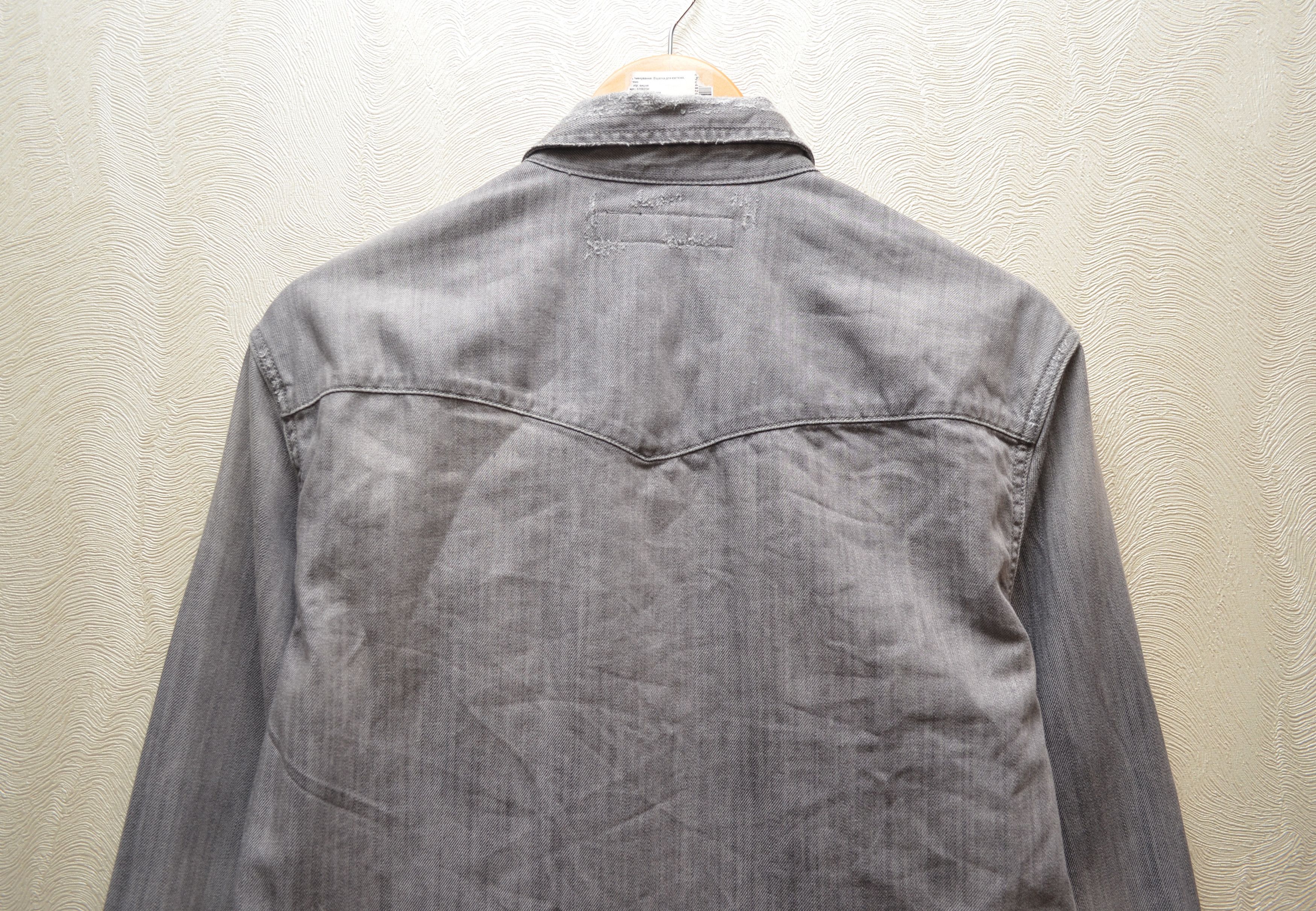 Allsaints Allsaints Ikemat LS Denim Shirt Destroyed Grey Sz Small Size US S / EU 44-46 / 1 - 10 Thumbnail