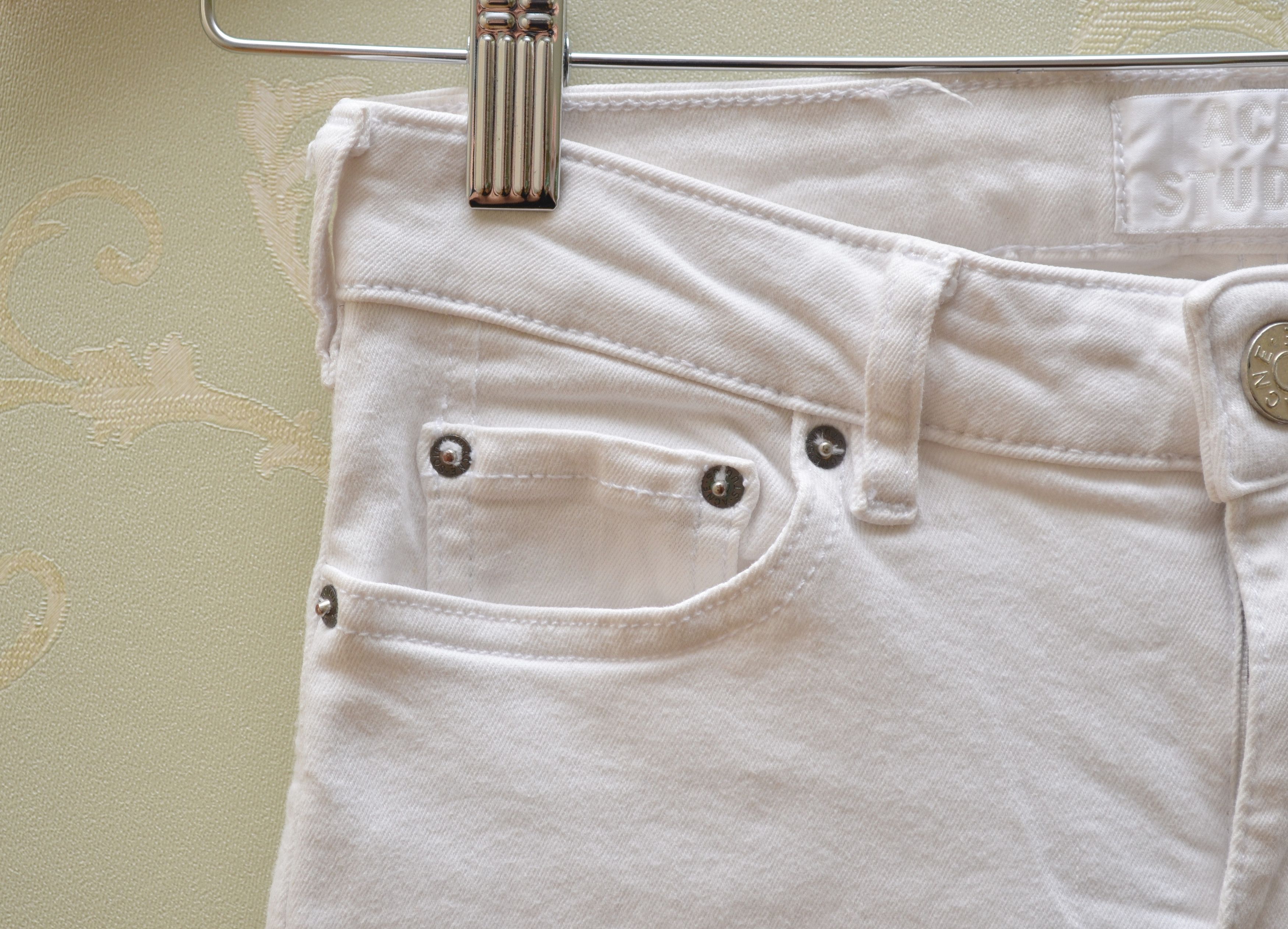 Acne Studios ACNE STUDIOS Skin 5 Optic White Size 26/34 Denim Jeans Size 26" / US 2 / IT 38 - 3 Thumbnail