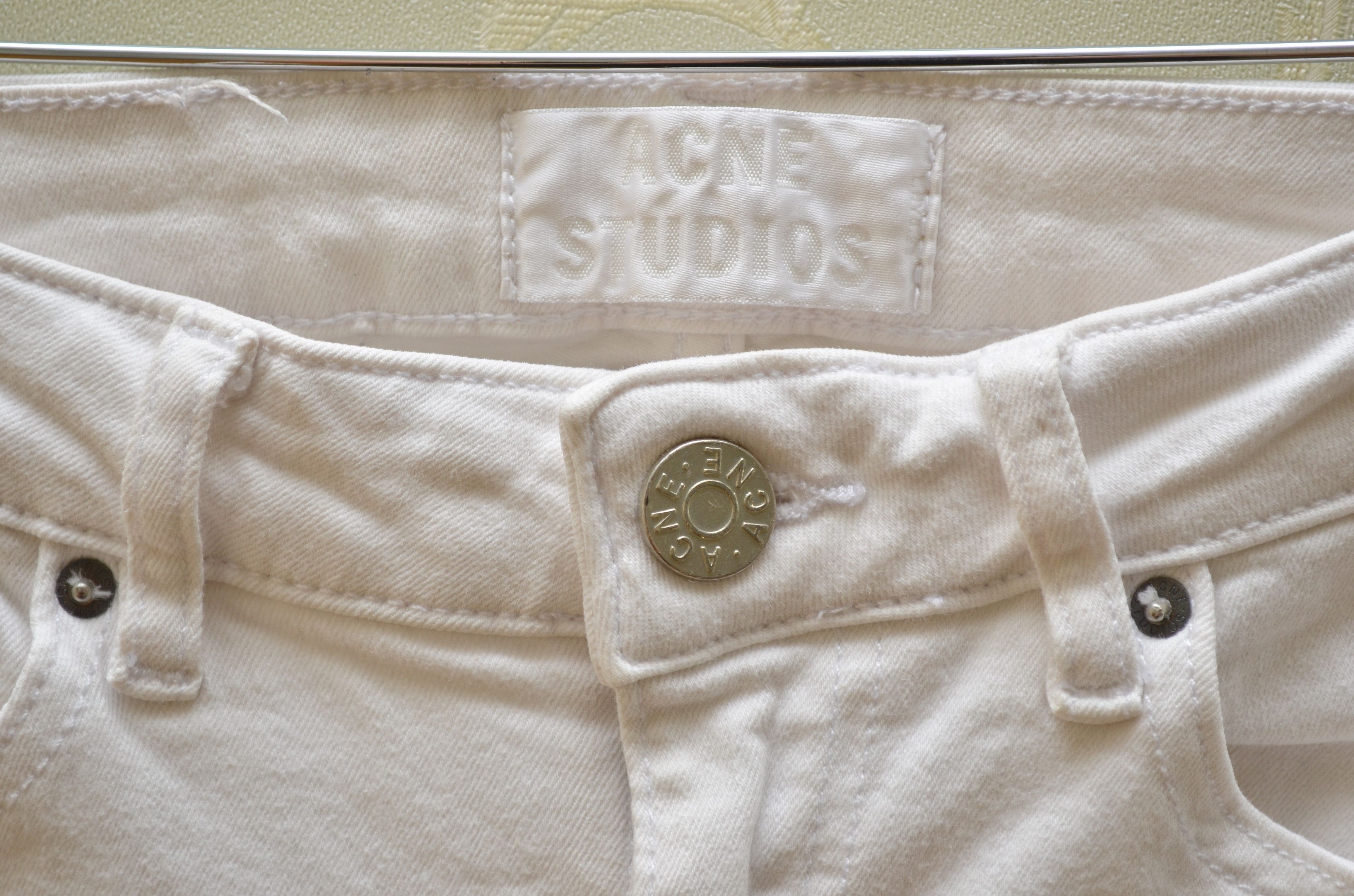 Acne Studios ACNE STUDIOS Skin 5 Optic White Size 26/34 Denim Jeans Size 26" / US 2 / IT 38 - 5 Thumbnail