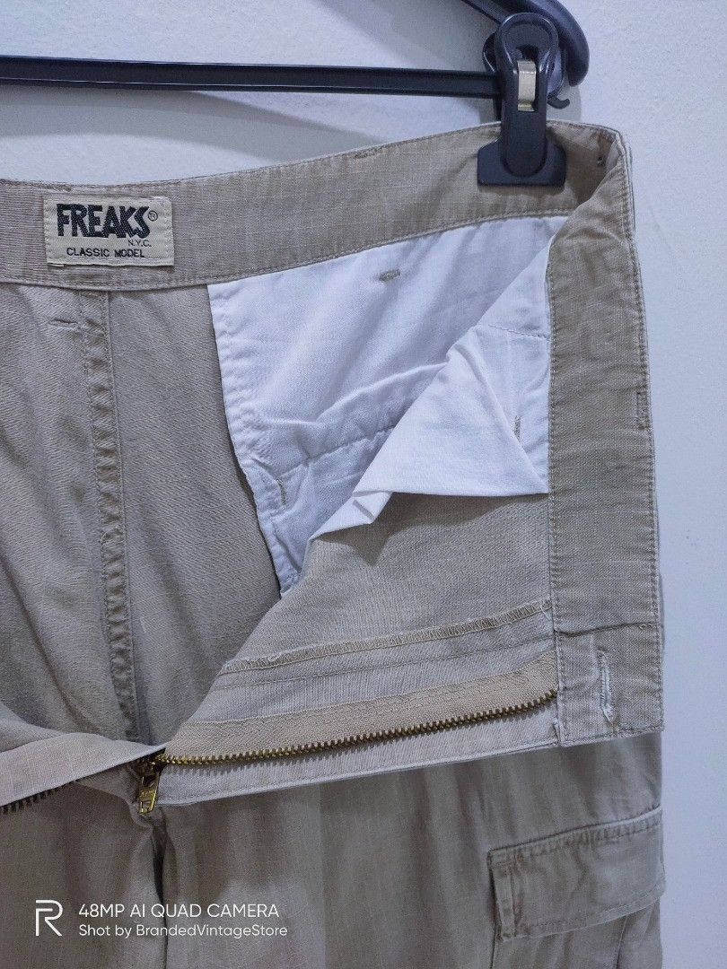 Mountain Khakis Vintage FREAK NYC Classic Model Khaki DoubleKnee Cargo Pant Size US 34 / EU 50 - 17 Thumbnail