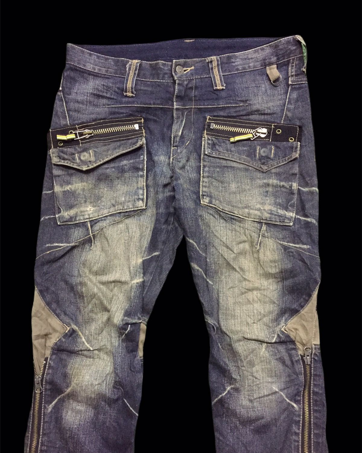 Japanese Brand × PPFM PPFM Multipocket Zippers Denim W33 Size US 33 - 3 Thumbnail