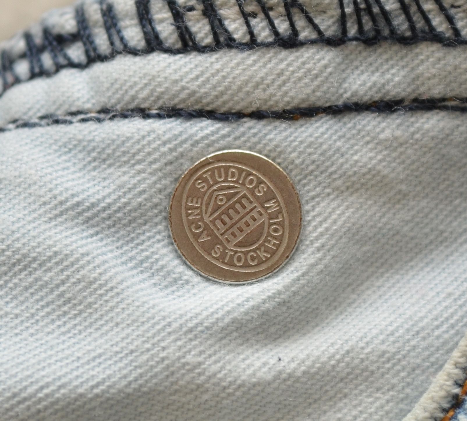 Acne Studios ACNE STUDIOS Flex S Silver Vint White Blue Size 27/32 Jeans Size 27" / US 4 / IT 40 - 12 Thumbnail