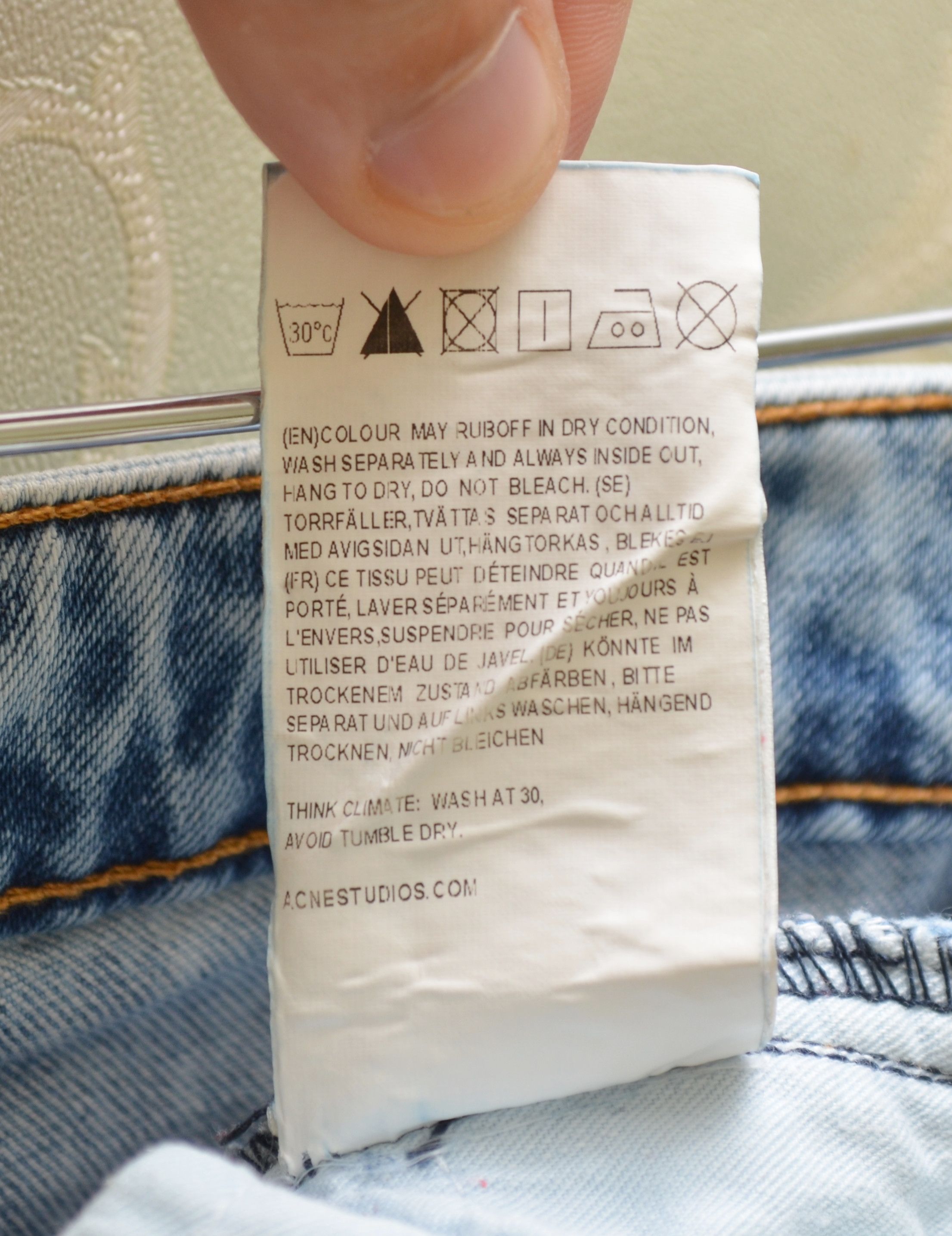 Acne Studios ACNE STUDIOS Flex S Silver Vint White Blue Size 27/32 Jeans Size 27" / US 4 / IT 40 - 11 Thumbnail