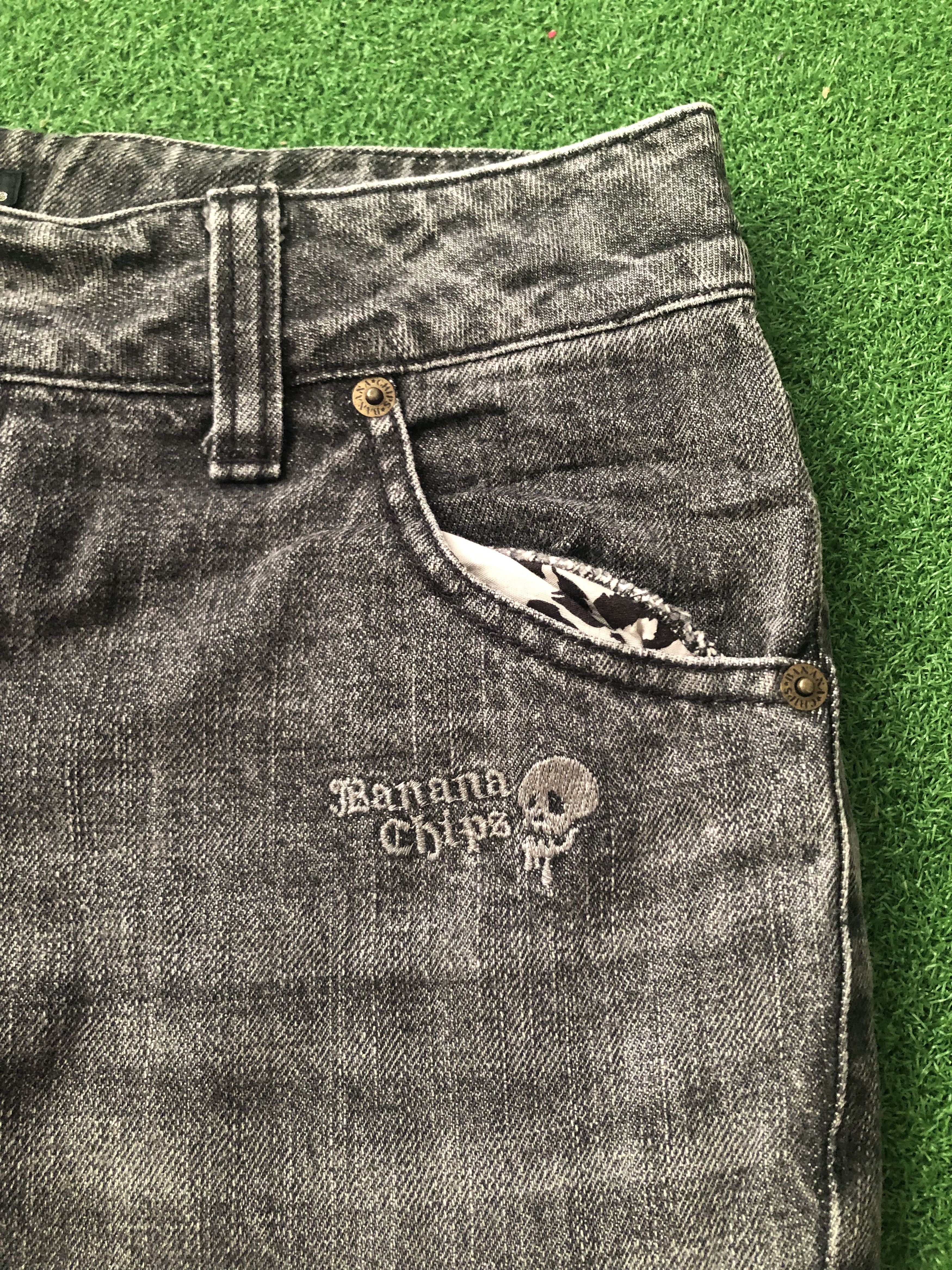 Japanese Brand Vintage Banana Chips Distrssed Patchwork Denim Size US 30 / EU 46 - 5 Thumbnail