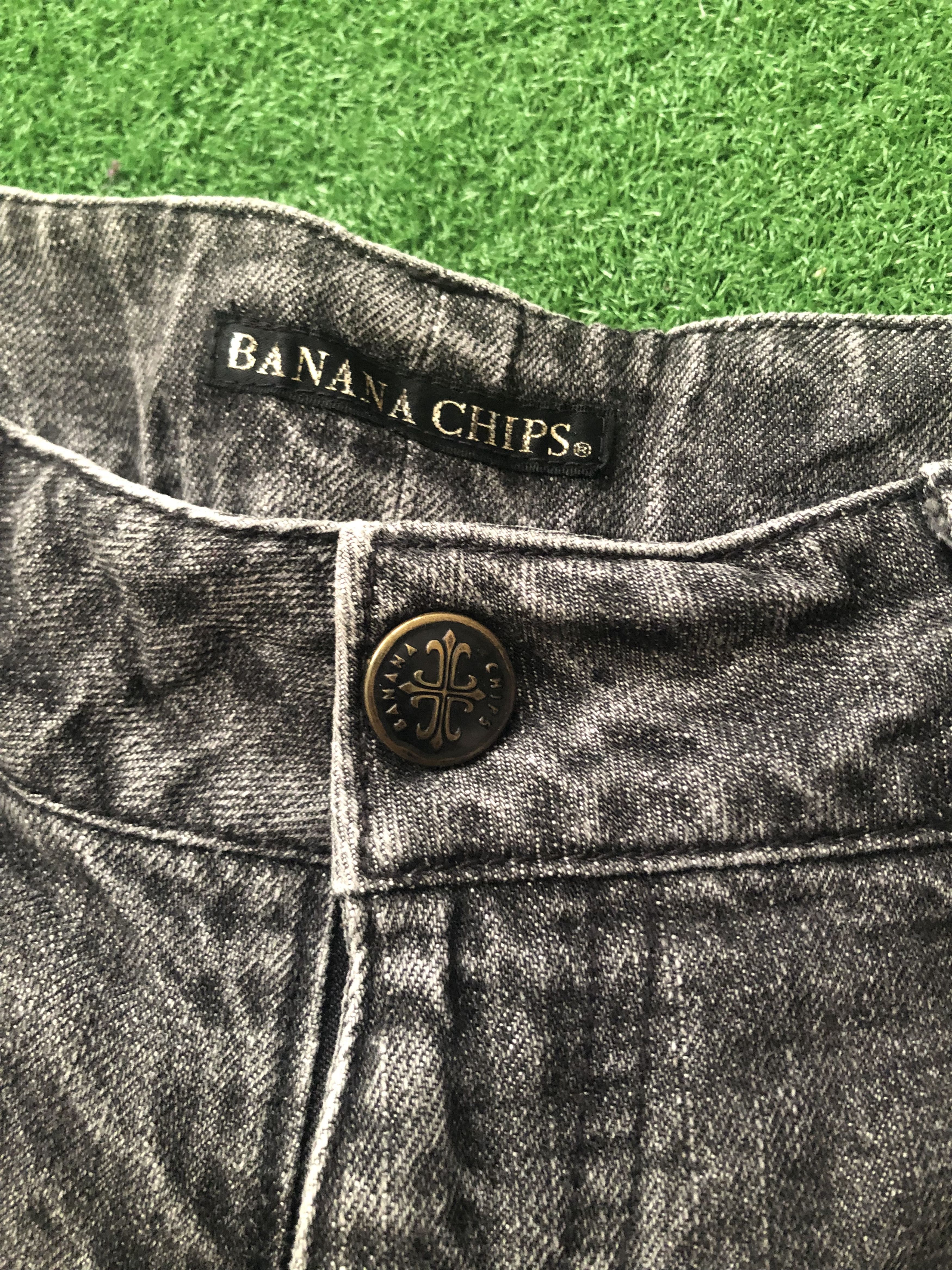Japanese Brand Vintage Banana Chips Distrssed Patchwork Denim Size US 30 / EU 46 - 6 Thumbnail