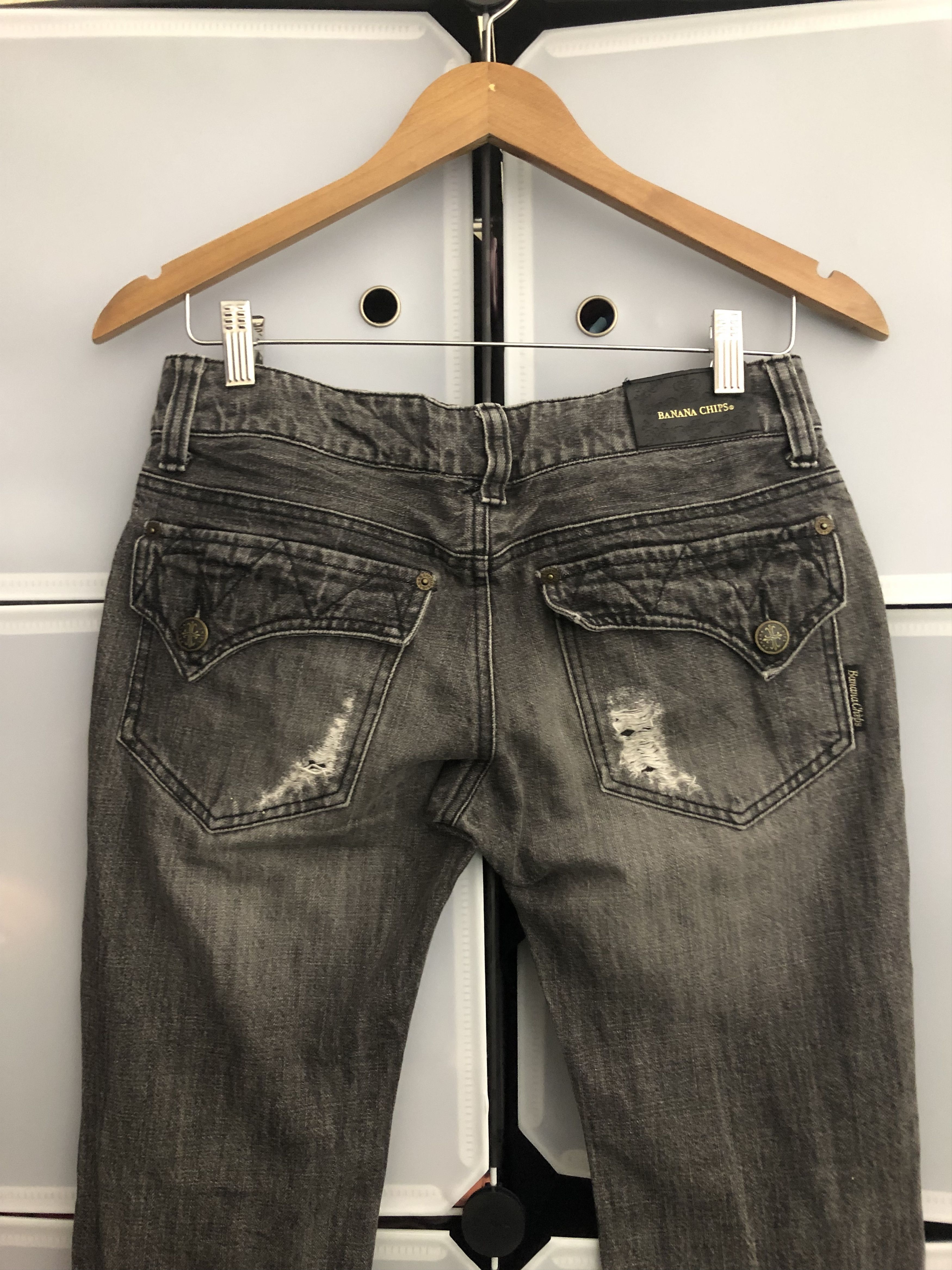 Japanese Brand Vintage Banana Chips Distrssed Patchwork Denim Size US 30 / EU 46 - 4 Thumbnail