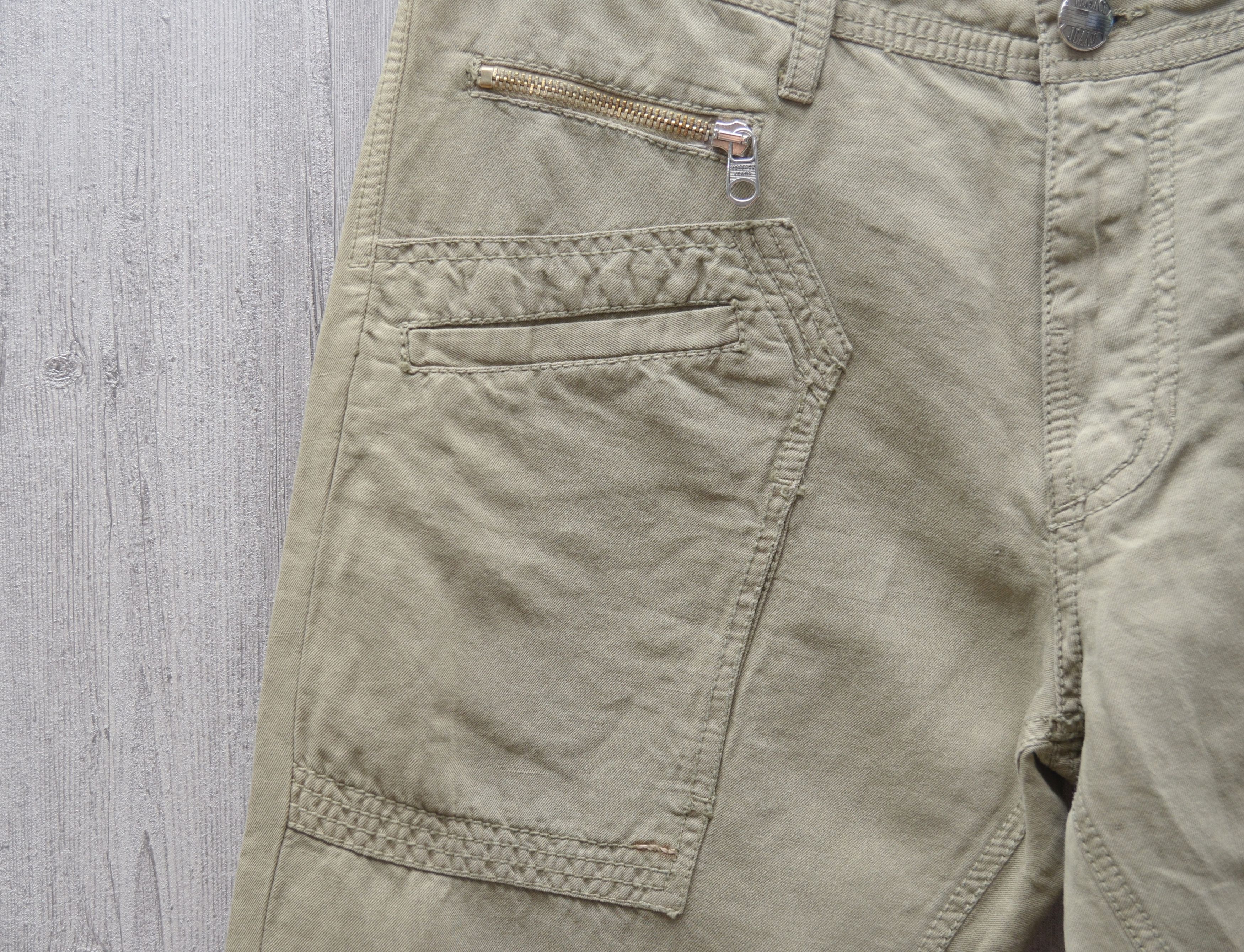 Versace × Versace Jeans Couture Versace Jeans Cargo Pants Beige Cotton Linen Sz W30 L34 Size US 30 / EU 46 - 4 Thumbnail