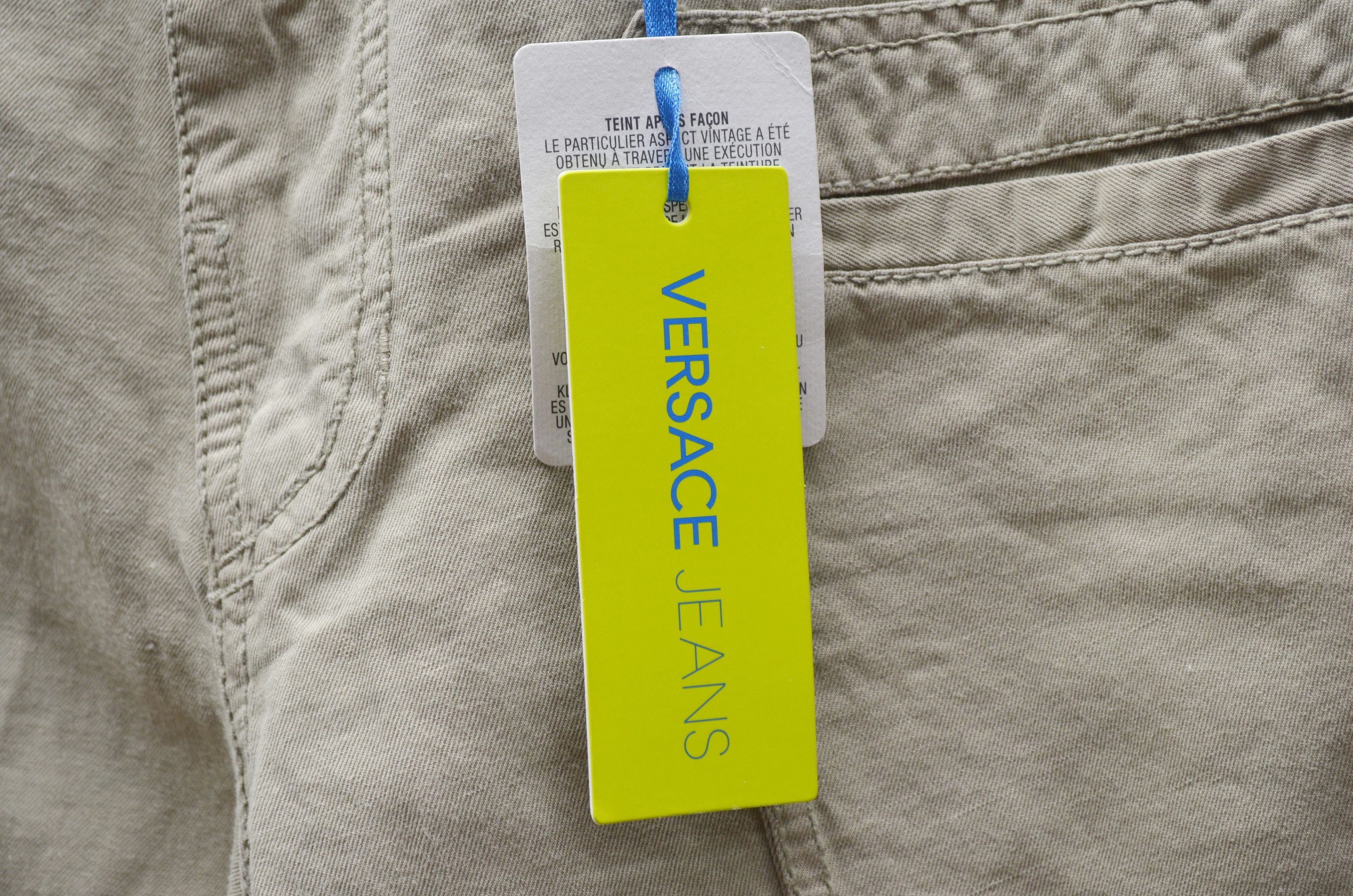Versace × Versace Jeans Couture Versace Jeans Cargo Pants Beige Cotton Linen Sz W30 L34 Size US 30 / EU 46 - 7 Thumbnail