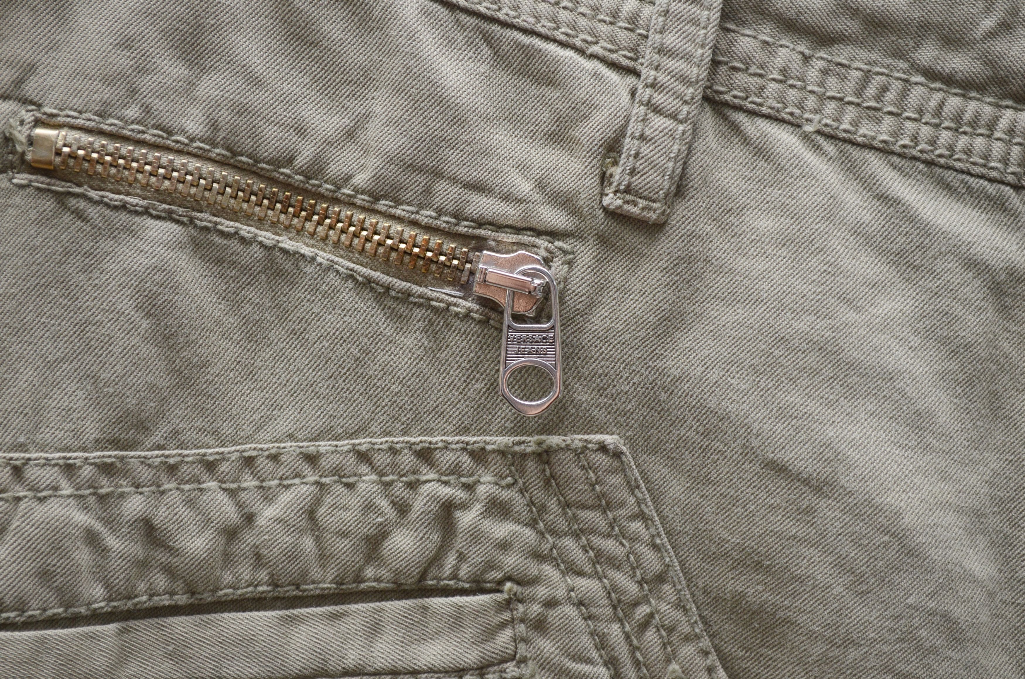 Versace × Versace Jeans Couture Versace Jeans Cargo Pants Beige Cotton Linen Sz W30 L34 Size US 30 / EU 46 - 3 Thumbnail