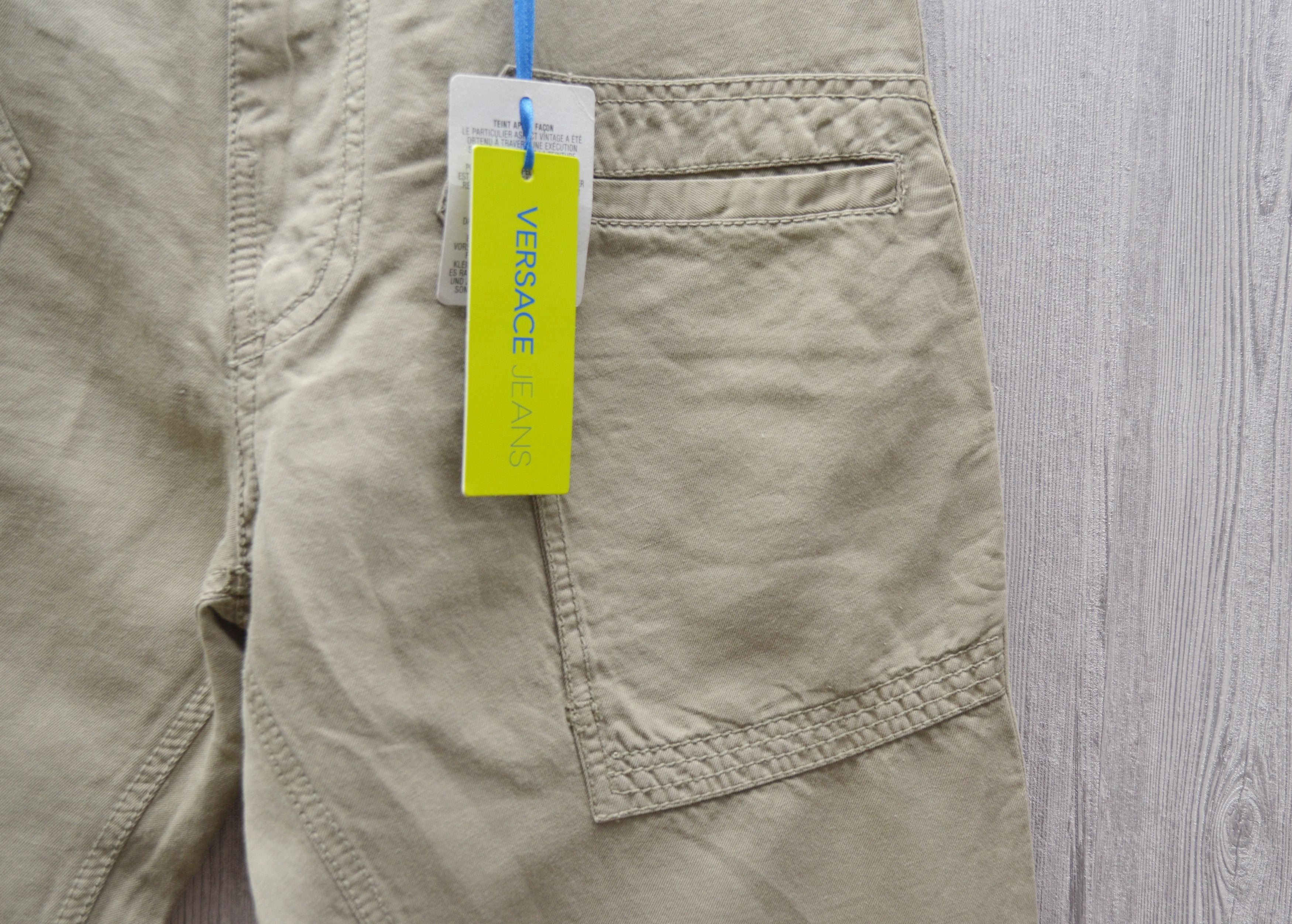 Versace × Versace Jeans Couture Versace Jeans Cargo Pants Beige Cotton Linen Sz W30 L34 Size US 30 / EU 46 - 5 Thumbnail