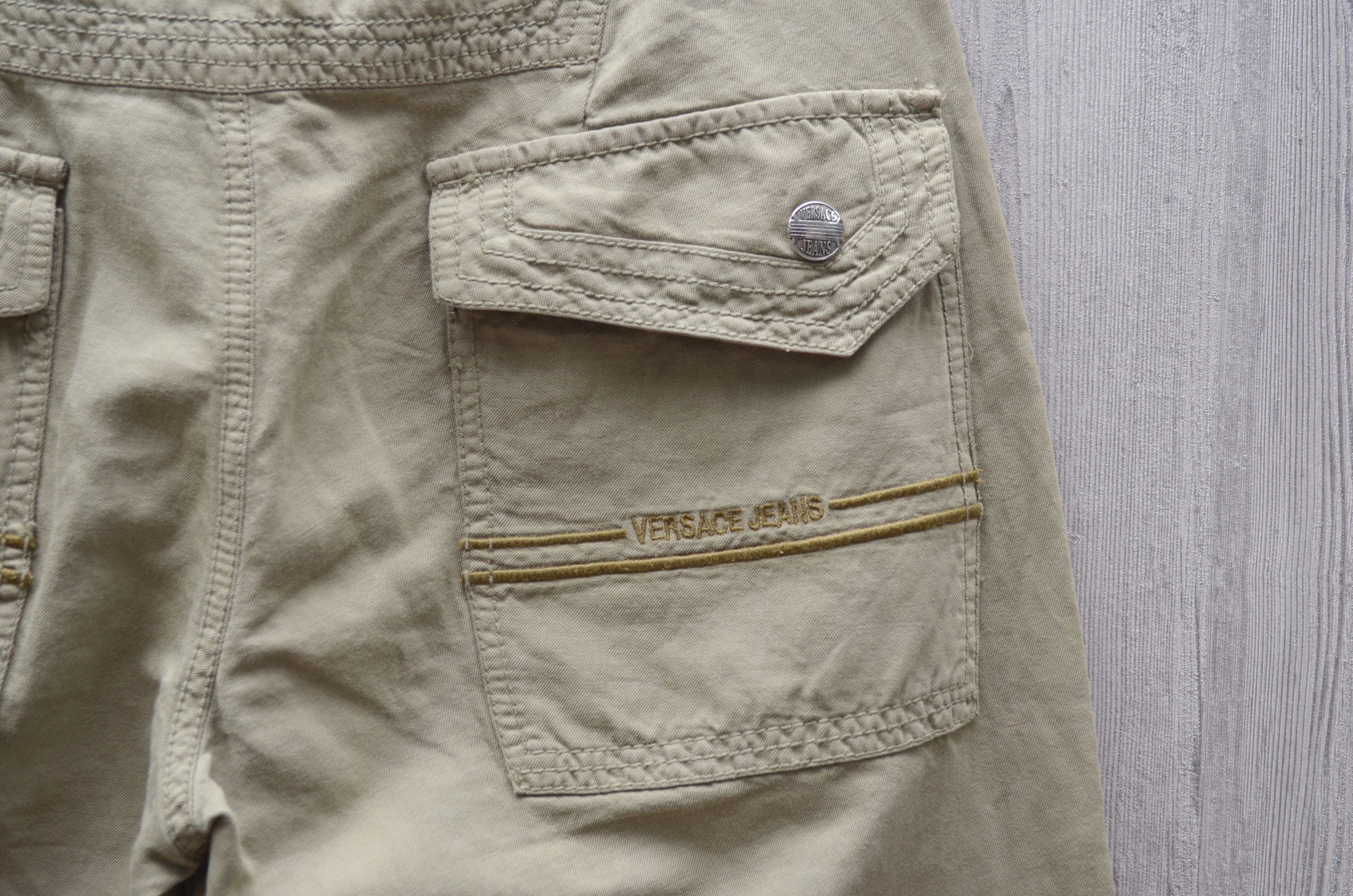 Versace × Versace Jeans Couture Versace Jeans Cargo Pants Beige Cotton Linen Sz W30 L34 Size US 30 / EU 46 - 12 Thumbnail