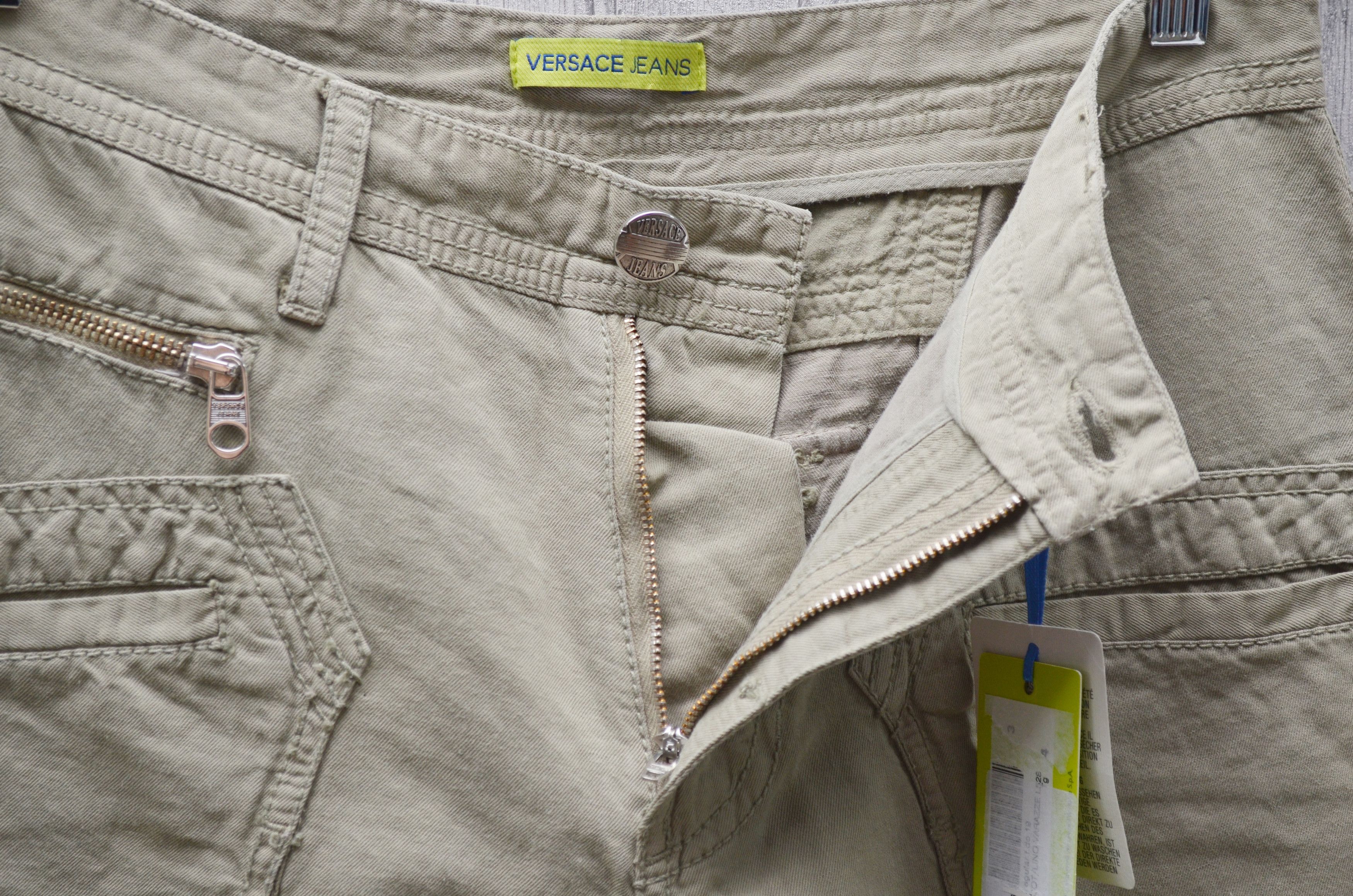 Versace × Versace Jeans Couture Versace Jeans Cargo Pants Beige Cotton Linen Sz W30 L34 Size US 30 / EU 46 - 9 Thumbnail