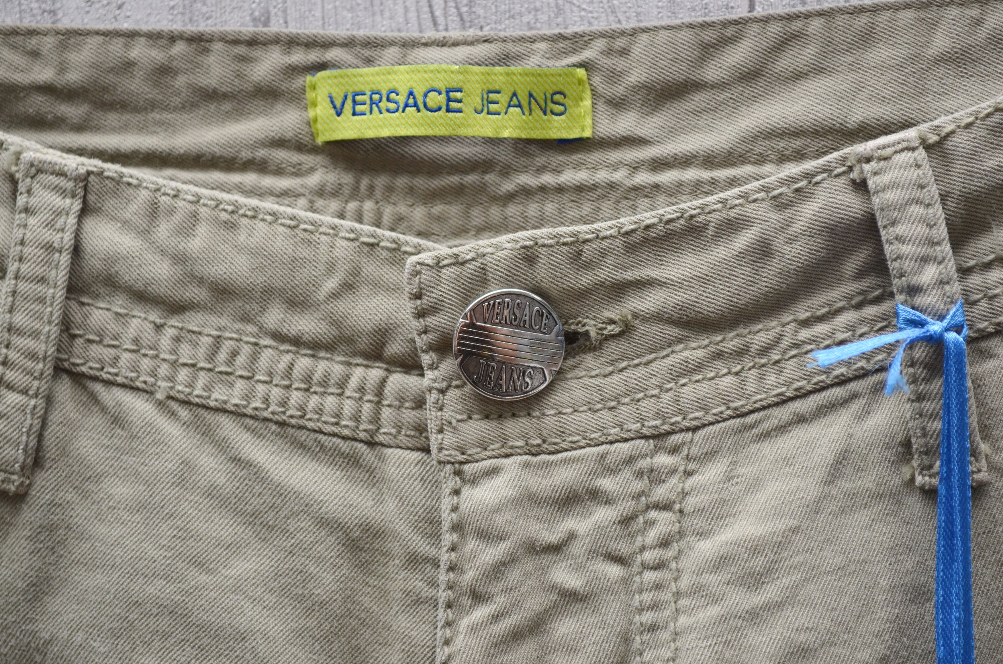 Versace × Versace Jeans Couture Versace Jeans Cargo Pants Beige Cotton Linen Sz W30 L34 Size US 30 / EU 46 - 6 Thumbnail