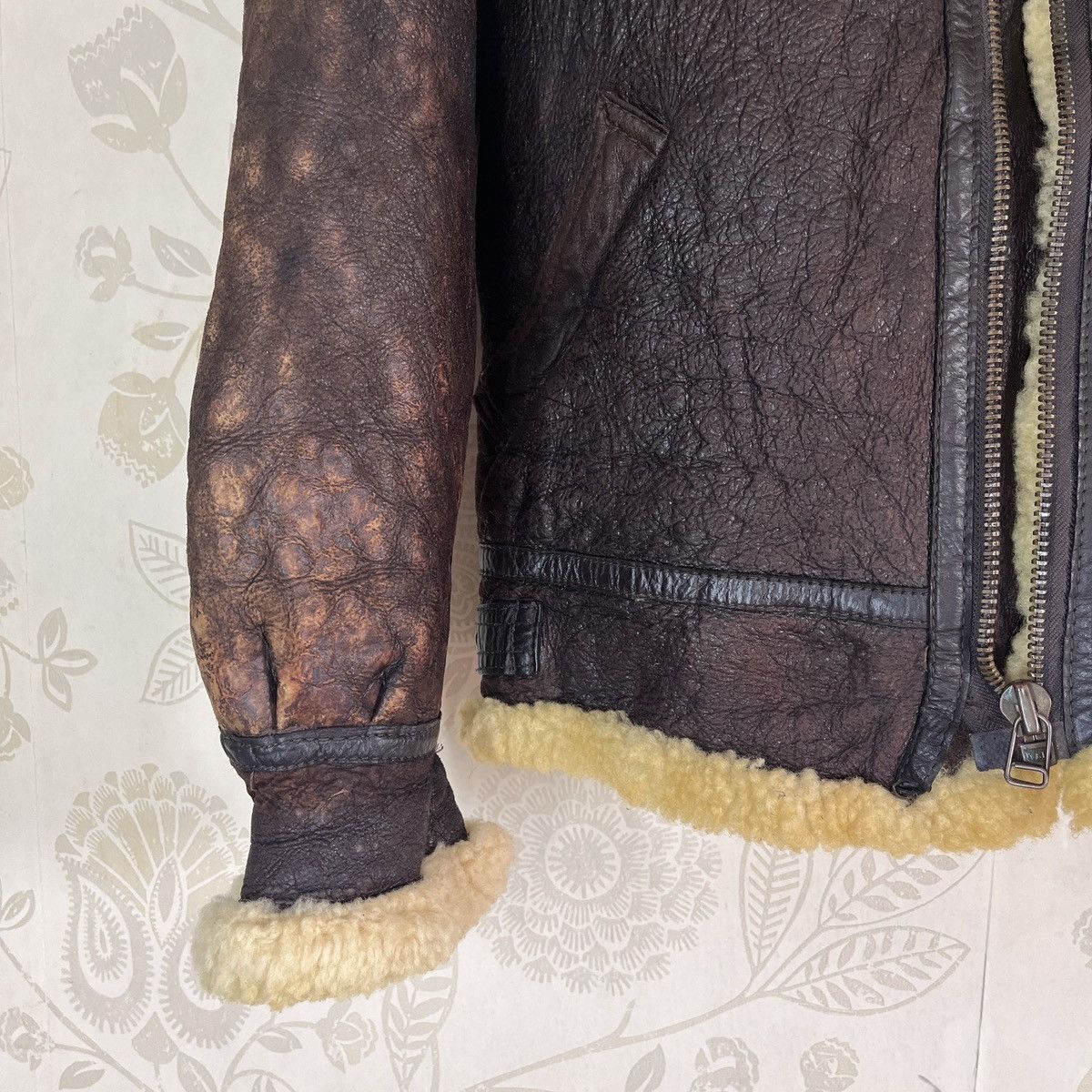 Vintage Resident Evil B3 SheepSkin Leather Coat Jacket Japan Size US M / EU 48-50 / 2 - 9 Thumbnail