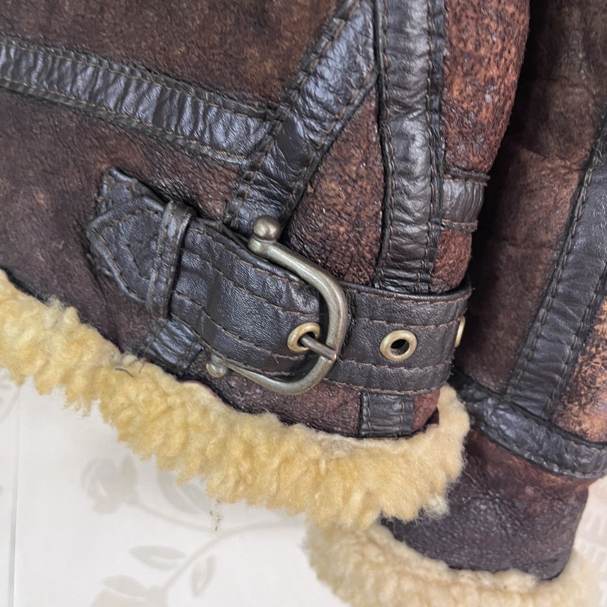 Vintage Resident Evil B3 SheepSkin Leather Coat Jacket Japan Size US M / EU 48-50 / 2 - 17 Thumbnail