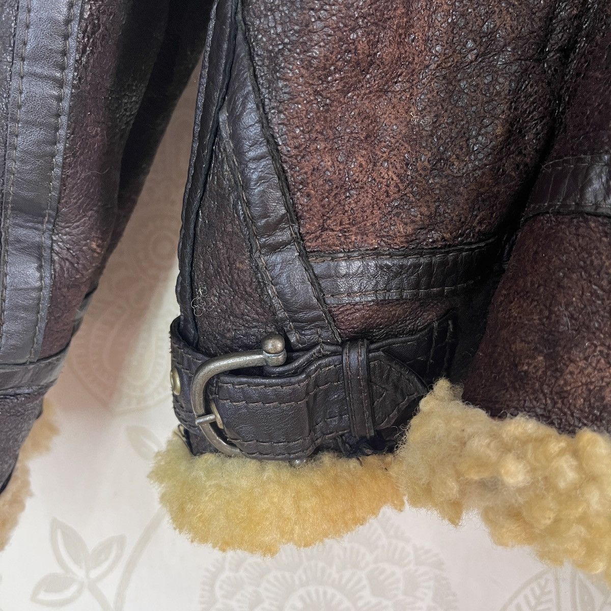 Vintage Resident Evil B3 SheepSkin Leather Coat Jacket Japan Size US M / EU 48-50 / 2 - 16 Thumbnail