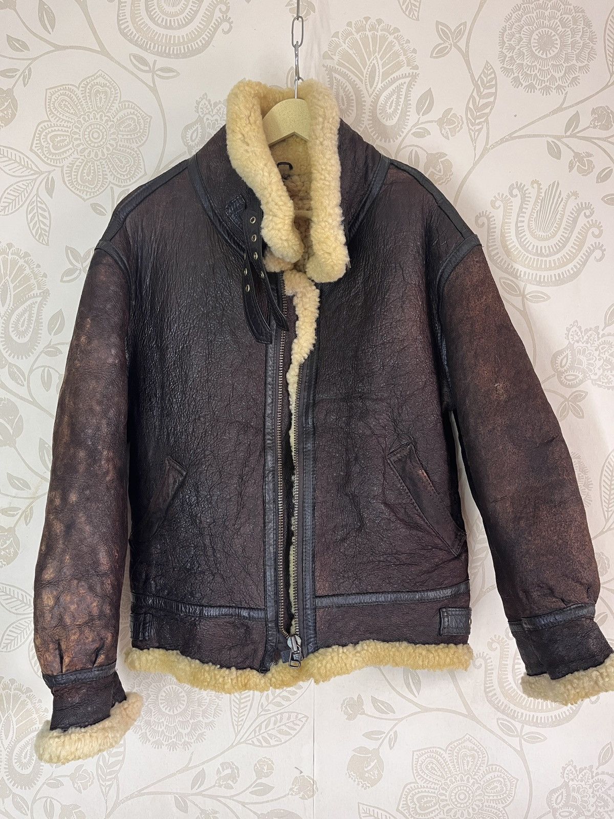 Vintage Resident Evil B3 SheepSkin Leather Coat Jacket Japan Size US M / EU 48-50 / 2 - 19 Thumbnail