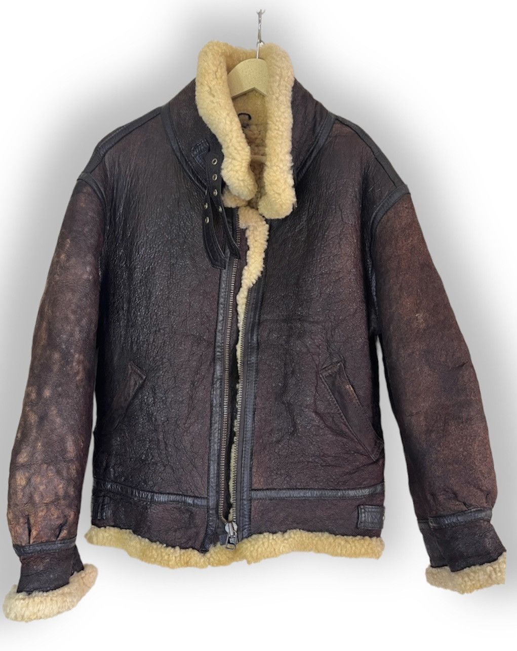 Vintage Resident Evil B3 SheepSkin Leather Coat Jacket Japan Size US M / EU 48-50 / 2 - 2 Thumbnail