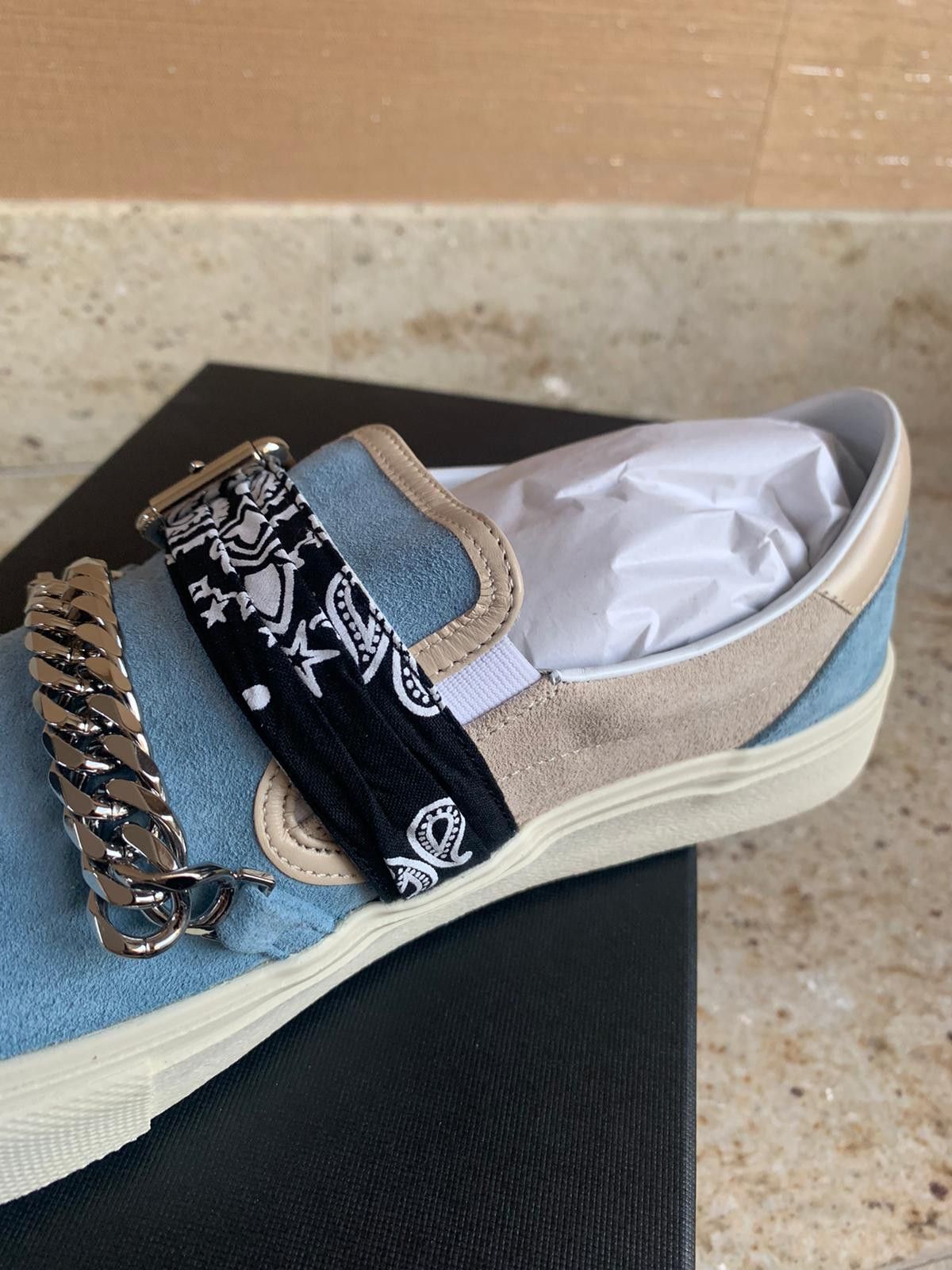 Amiri Bandana Chain Sneakers Size US 13 / EU 46 - 6 Thumbnail