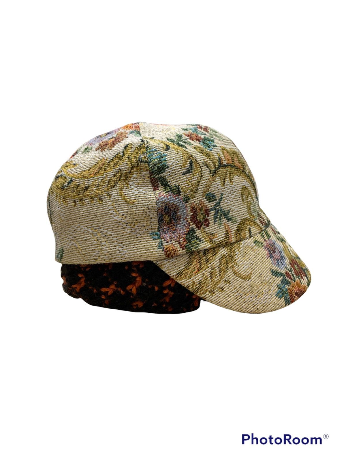 Japanese Brand × Vintage KURIHARA TAPESTRY UPHOLSTERY CAP HAT Size ONE SIZE - 3 Thumbnail