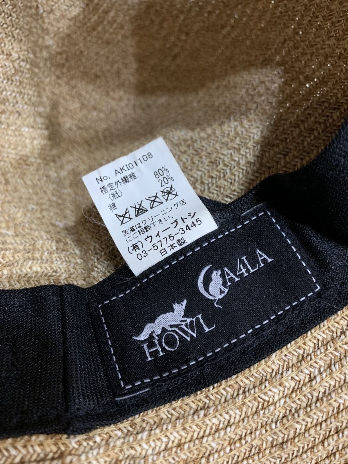 CA4LA HOWL CA4LA STRAW BUCKET HAT Size ONE SIZE - 5 Thumbnail