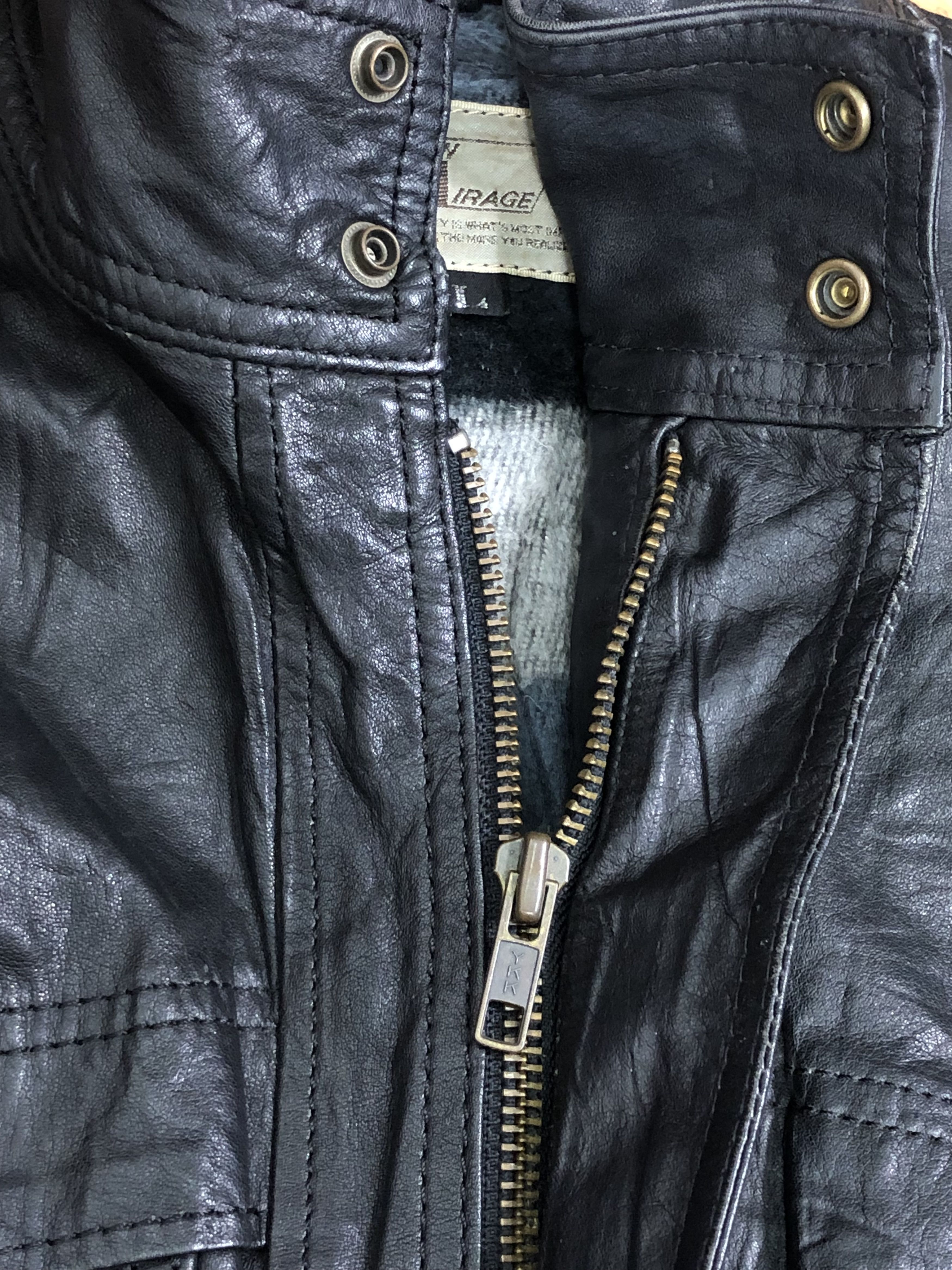 Vintage RARE🔥VINTAGE 80’S SAN MIRAGE COWHIDE BOMBER LEATHER JACKET Size US M / EU 48-50 / 2 - 12 Thumbnail