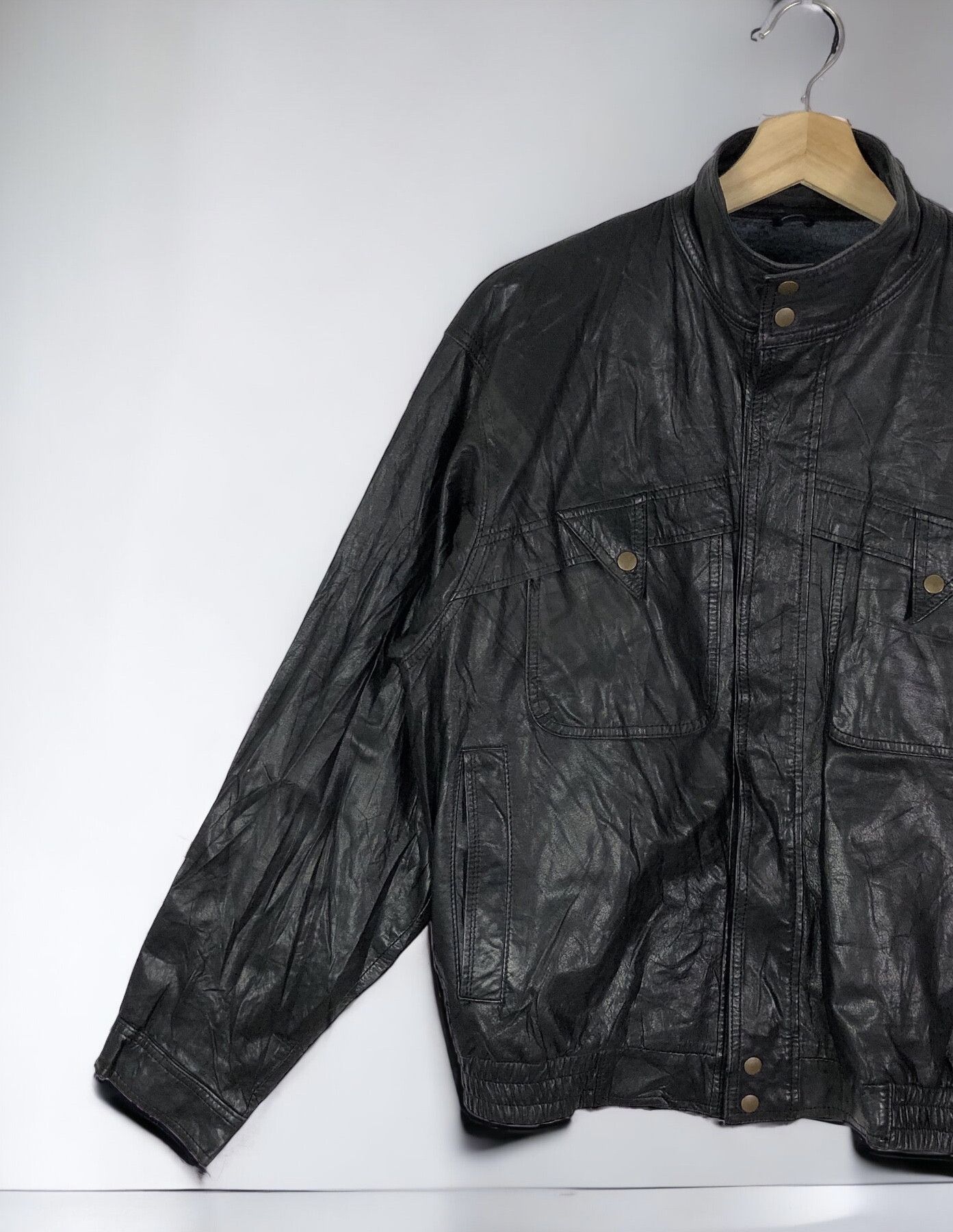 Vintage RARE🔥VINTAGE 80’S SAN MIRAGE COWHIDE BOMBER LEATHER JACKET Size US M / EU 48-50 / 2 - 5 Thumbnail