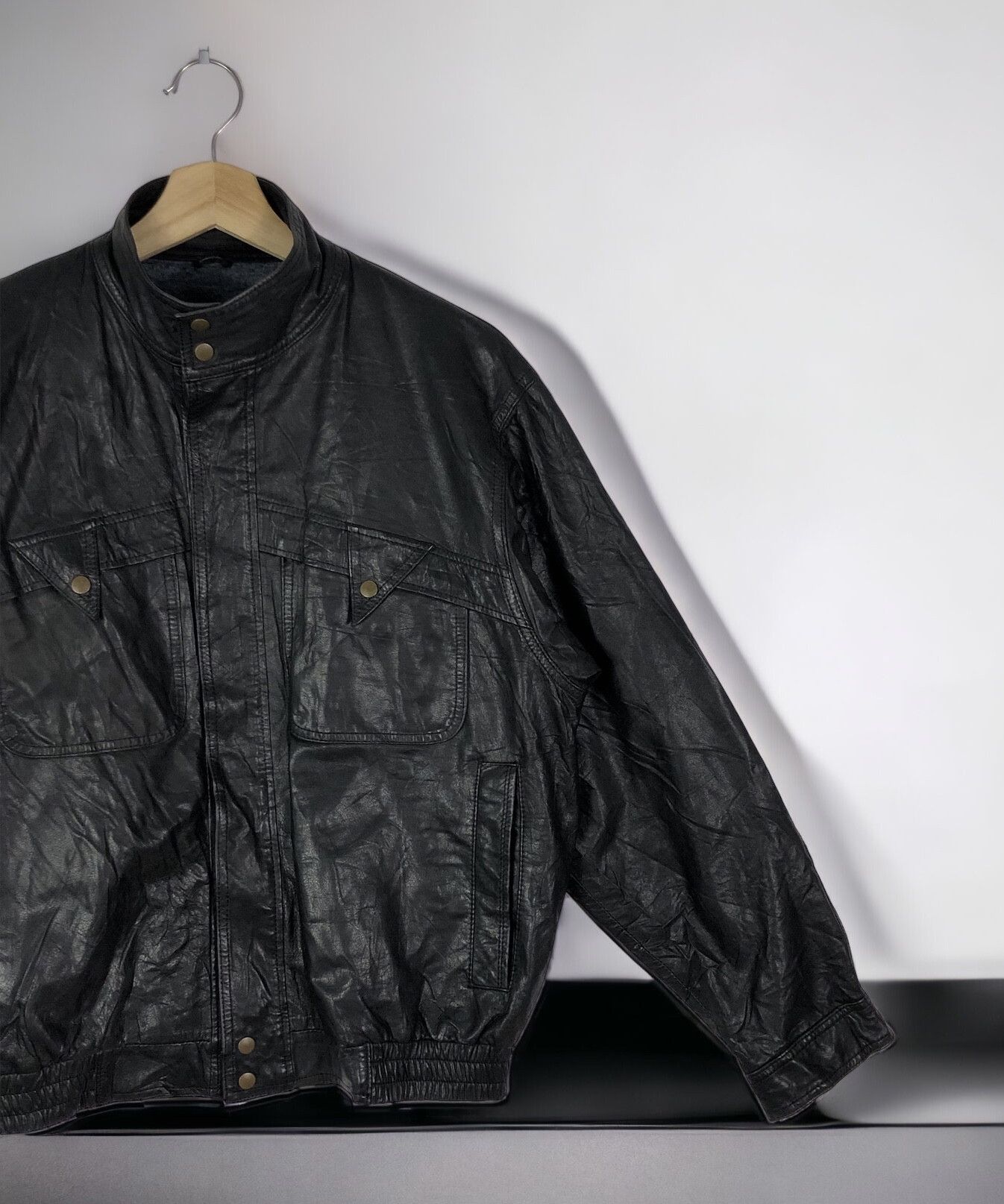 Vintage RARE🔥VINTAGE 80’S SAN MIRAGE COWHIDE BOMBER LEATHER JACKET Size US M / EU 48-50 / 2 - 4 Thumbnail