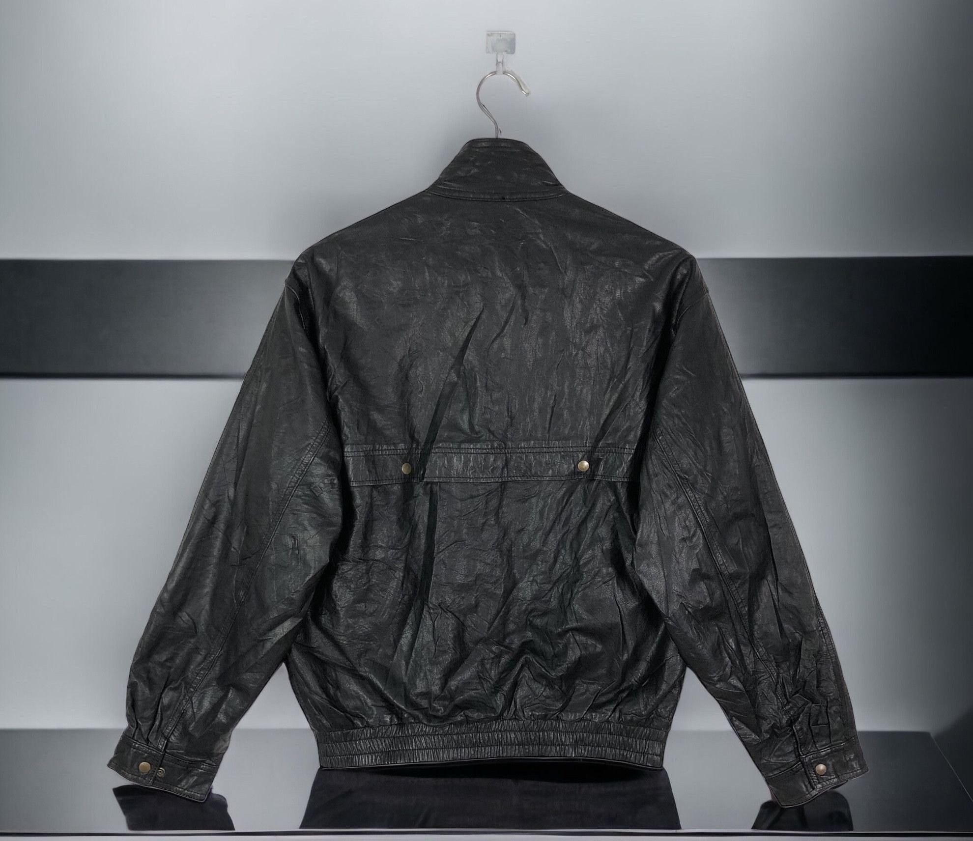 Vintage RARE🔥VINTAGE 80’S SAN MIRAGE COWHIDE BOMBER LEATHER JACKET Size US M / EU 48-50 / 2 - 3 Thumbnail