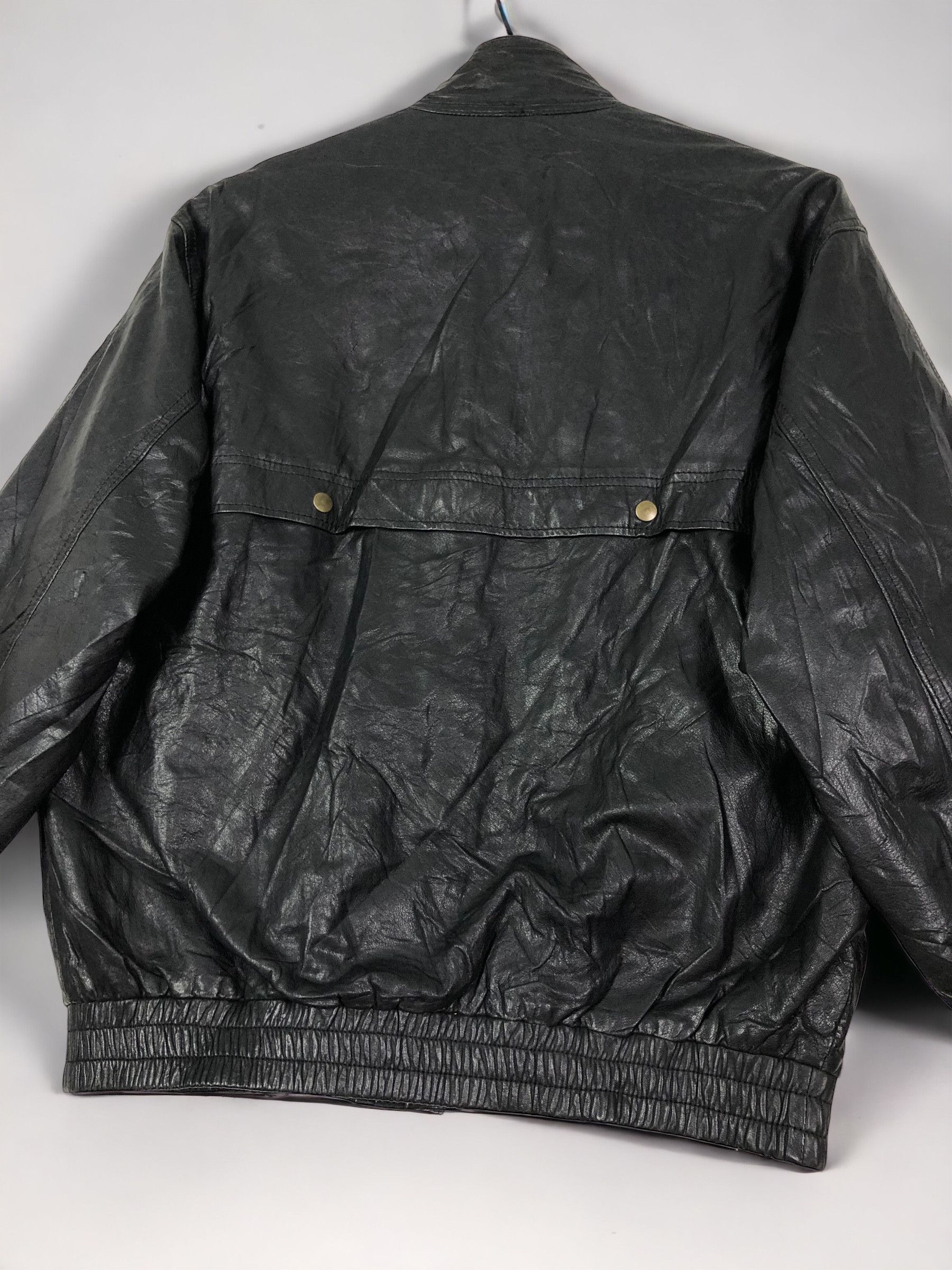 Vintage RARE🔥VINTAGE 80’S SAN MIRAGE COWHIDE BOMBER LEATHER JACKET Size US M / EU 48-50 / 2 - 8 Thumbnail