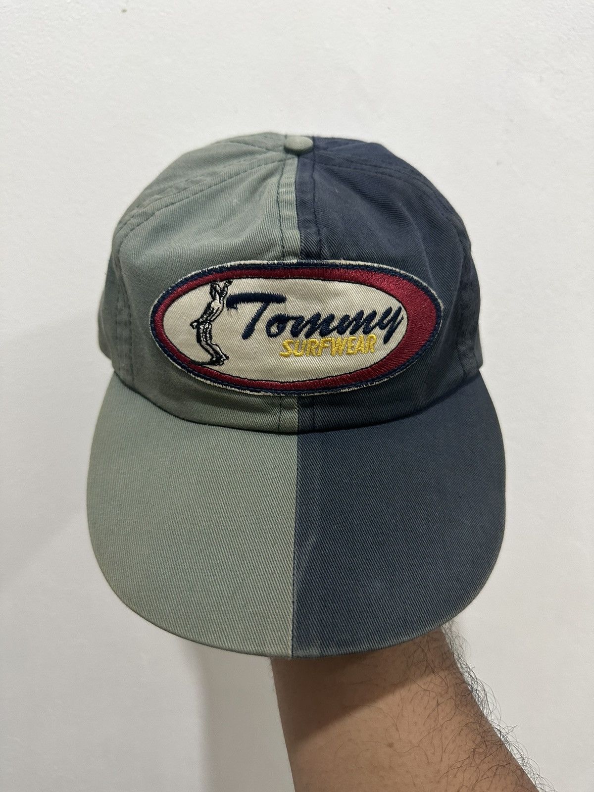 Tommy Hilfiger 90’s Tommy Surfing 2 Tones Color Block Made In USA Hat Size ONE SIZE - 1 Thumbnail