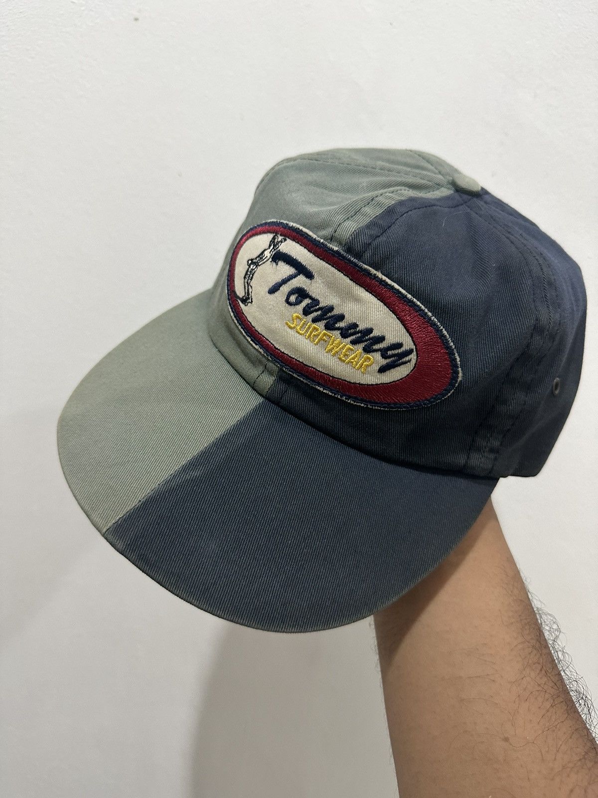 Tommy Hilfiger 90’s Tommy Surfing 2 Tones Color Block Made In USA Hat Size ONE SIZE - 2 Thumbnail