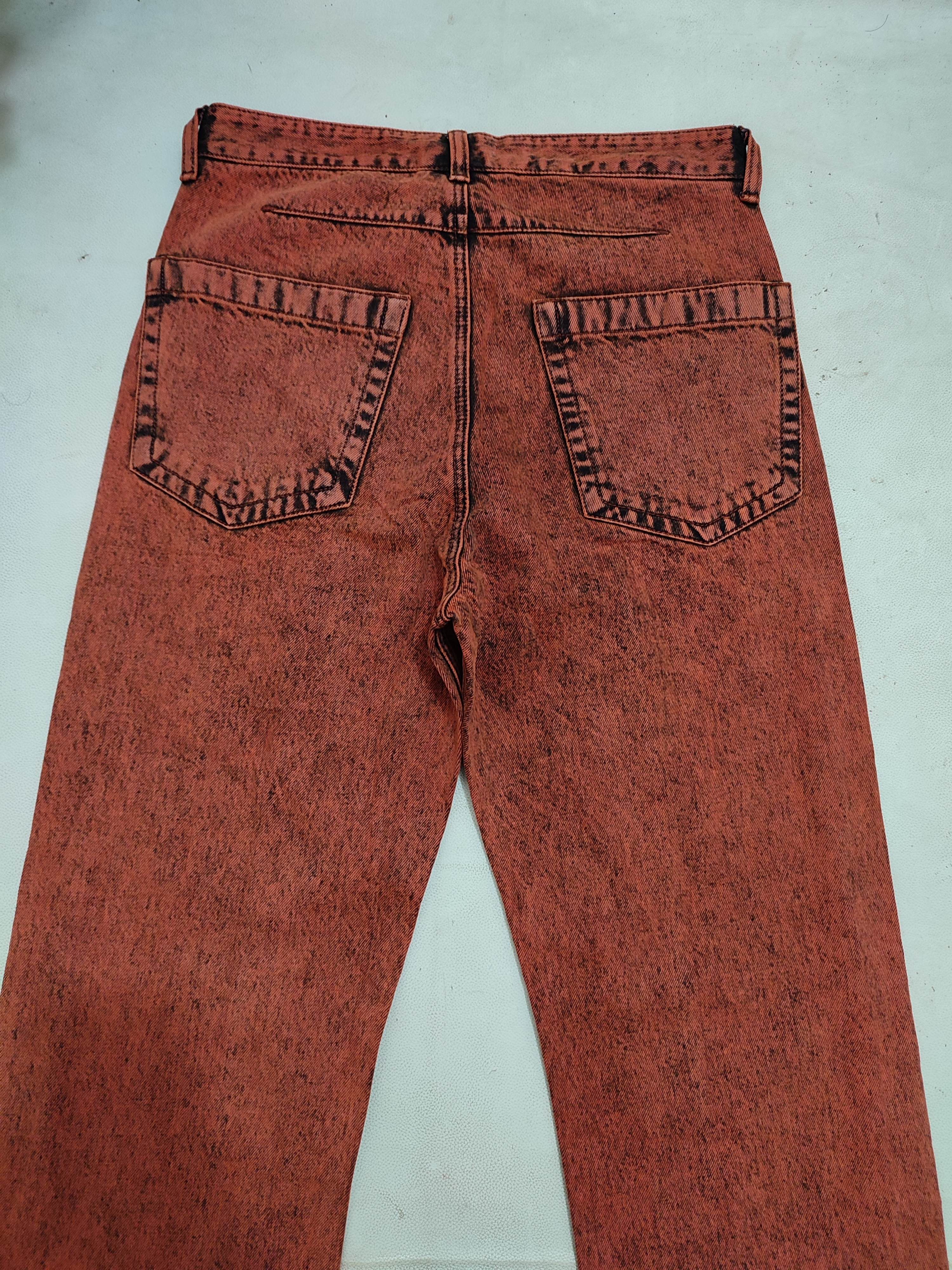 Wooyoungmi Wooyoungmi Paris Orange Washed Denim Jeans Size US 30 / EU 46 - 6 Thumbnail