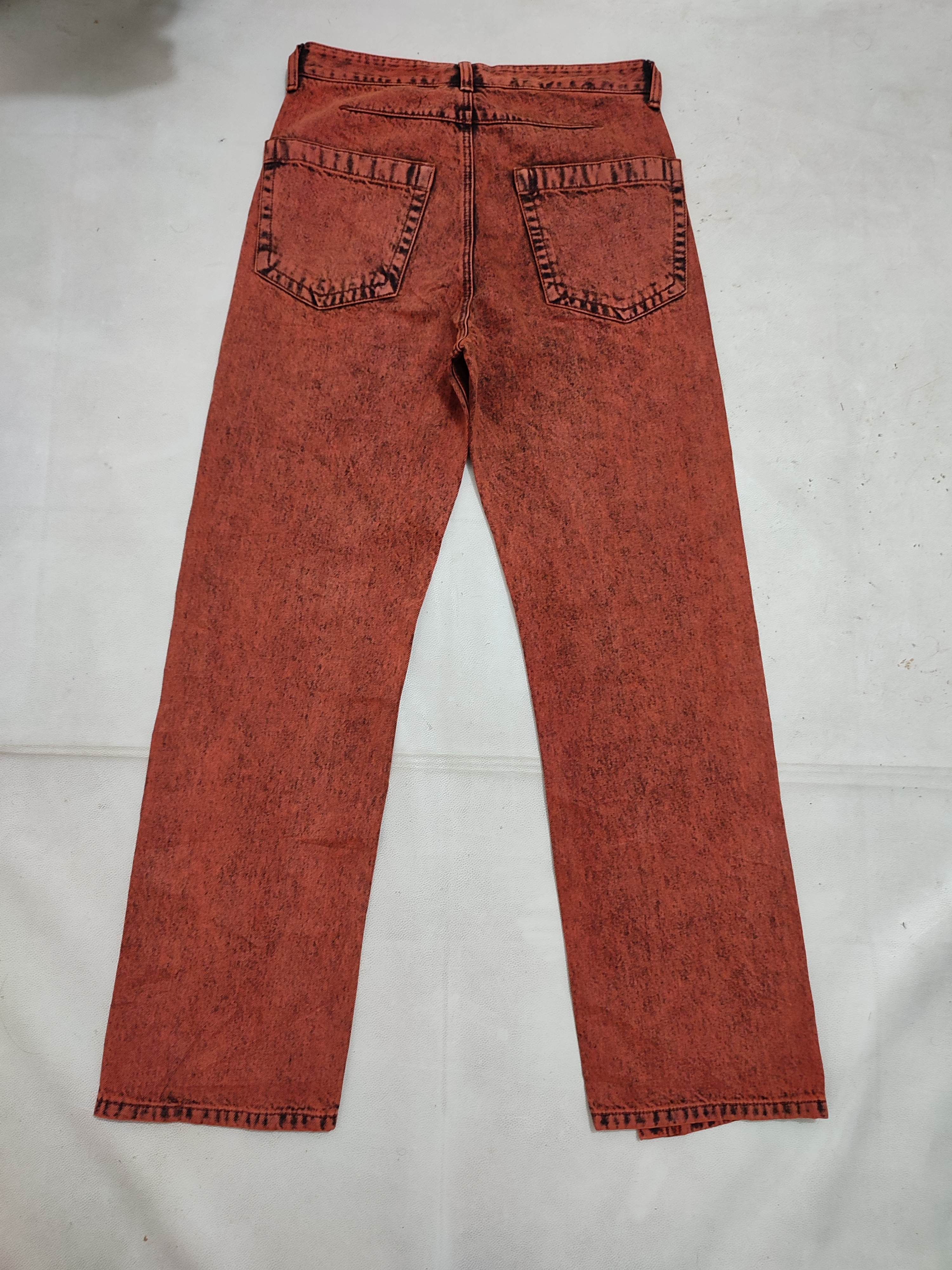 Wooyoungmi Wooyoungmi Paris Orange Washed Denim Jeans Size US 30 / EU 46 - 5 Thumbnail