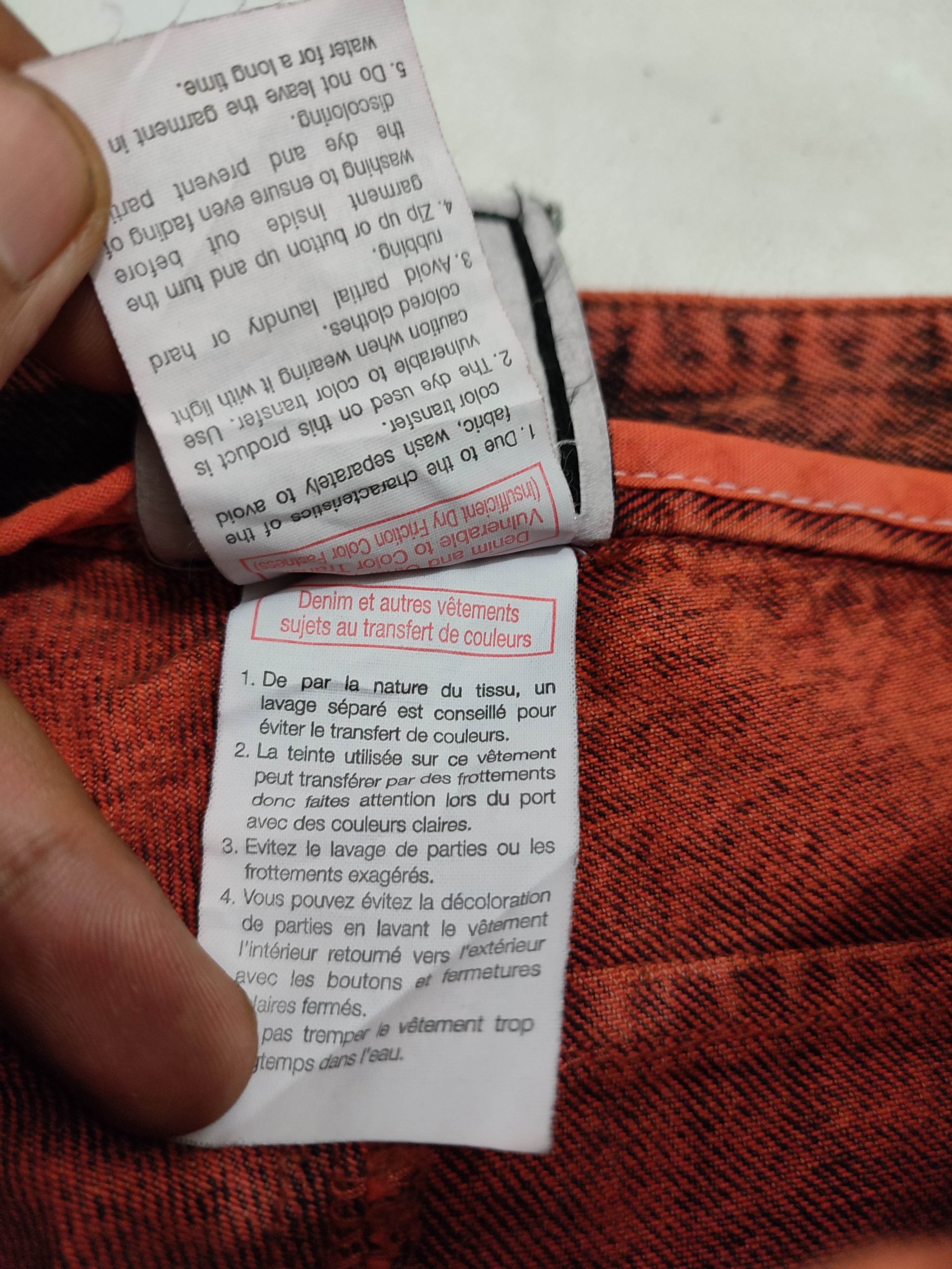 Wooyoungmi Wooyoungmi Paris Orange Washed Denim Jeans Size US 30 / EU 46 - 12 Thumbnail