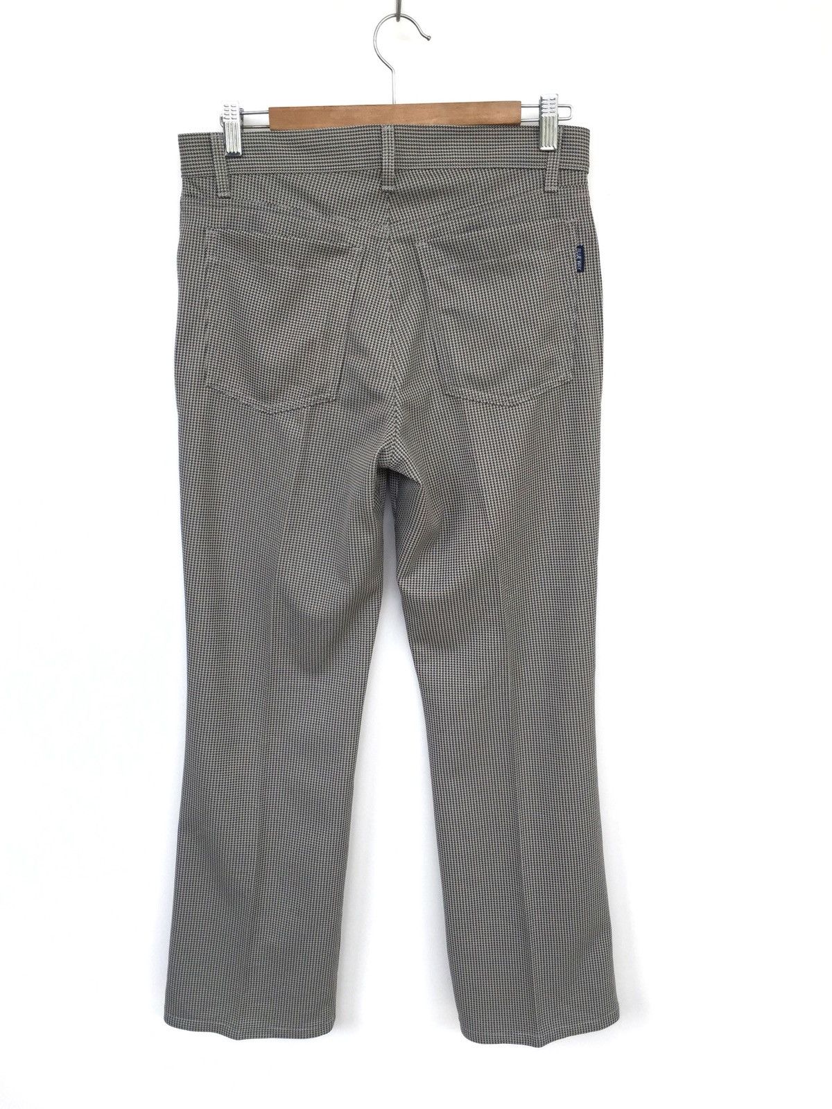 Japanese Brand Japan Brand Blue Way Checked Plaid Sta-Press Stretched Pants Size US 32 / EU 48 - 3 Thumbnail
