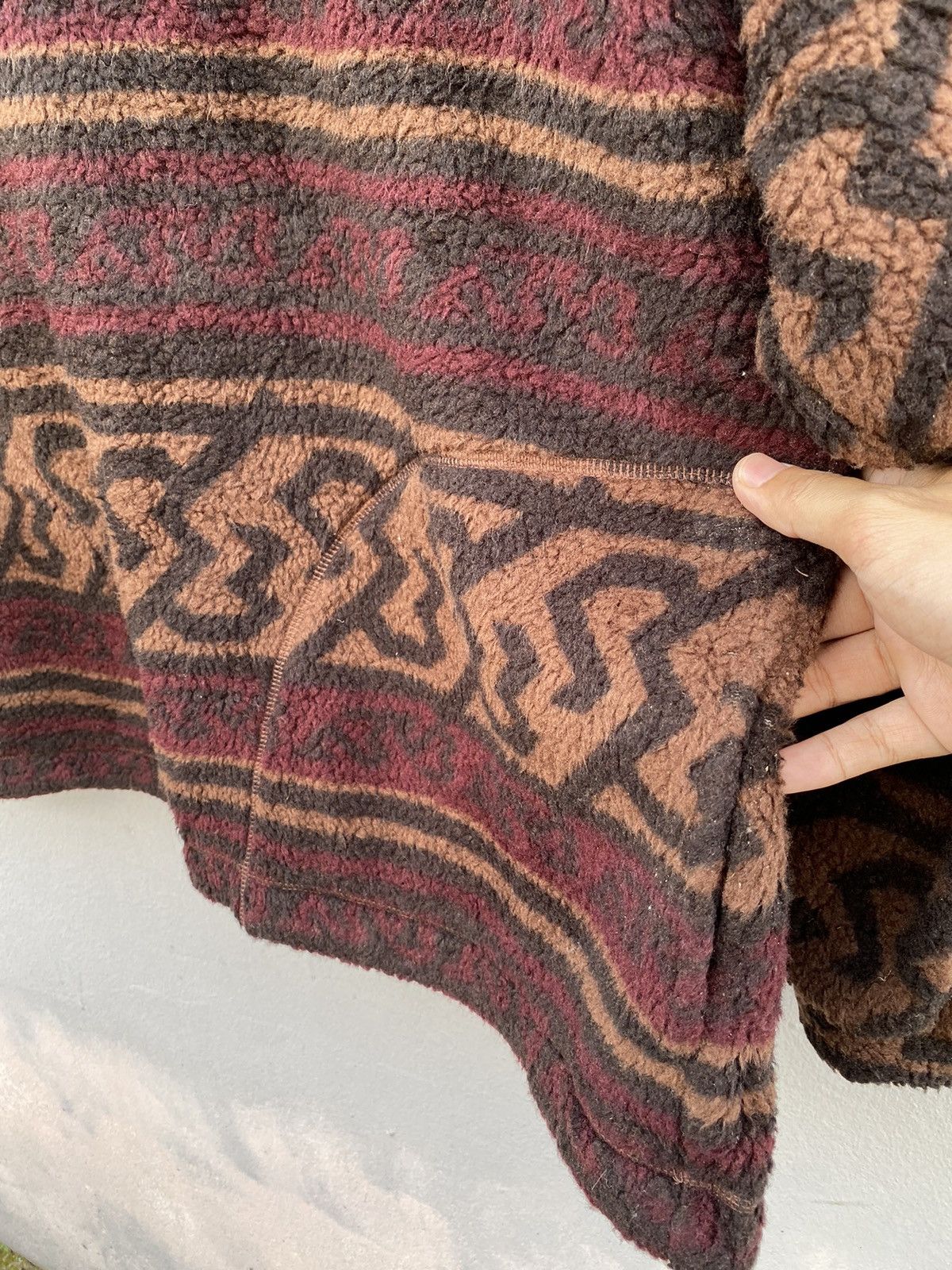 Japanese Brand × Vintage Vintage NPCA Designed by Team Hamano Brown Deep Pile Fleece Size US L / EU 52-54 / 3 - 5 Thumbnail