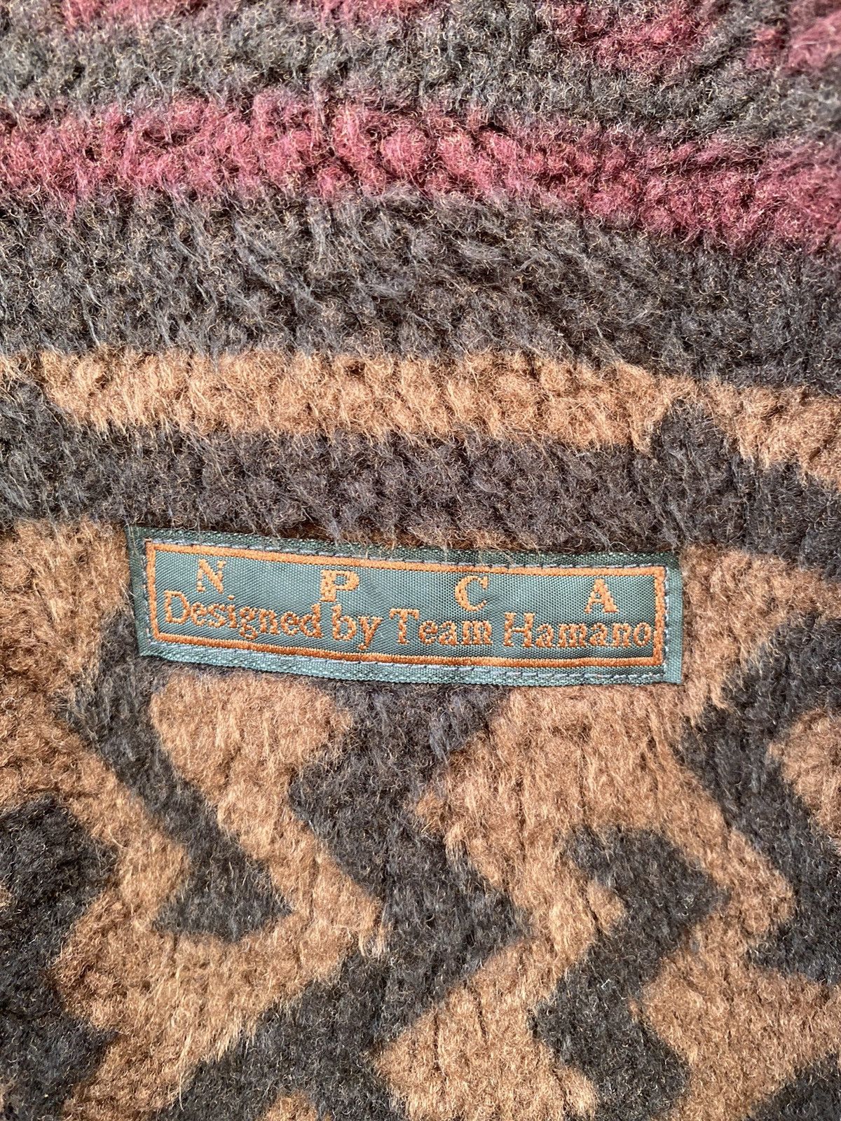 Japanese Brand × Vintage Vintage NPCA Designed by Team Hamano Brown Deep Pile Fleece Size US L / EU 52-54 / 3 - 3 Thumbnail